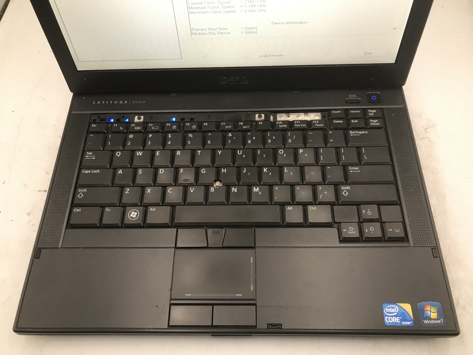 DELL LATITUDE E6410 – BOOTS TO BIOS – INTEL I5 M580 – NO RAM – READ DESCRIP – BB