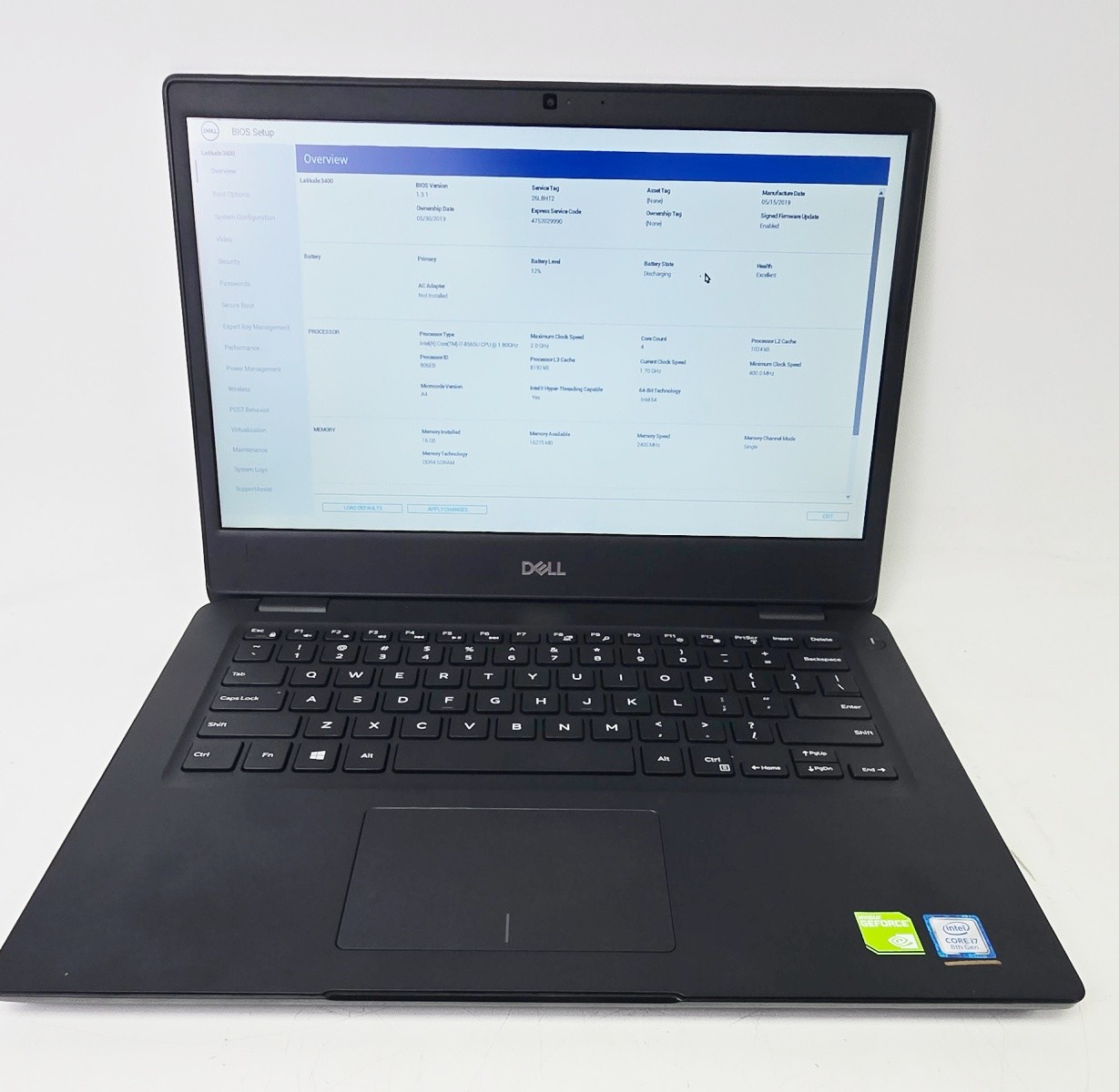 Dell Latitude 3400 14″ Laptop Intel i7-8565U 1.60GHz 16GB 256GB SSD