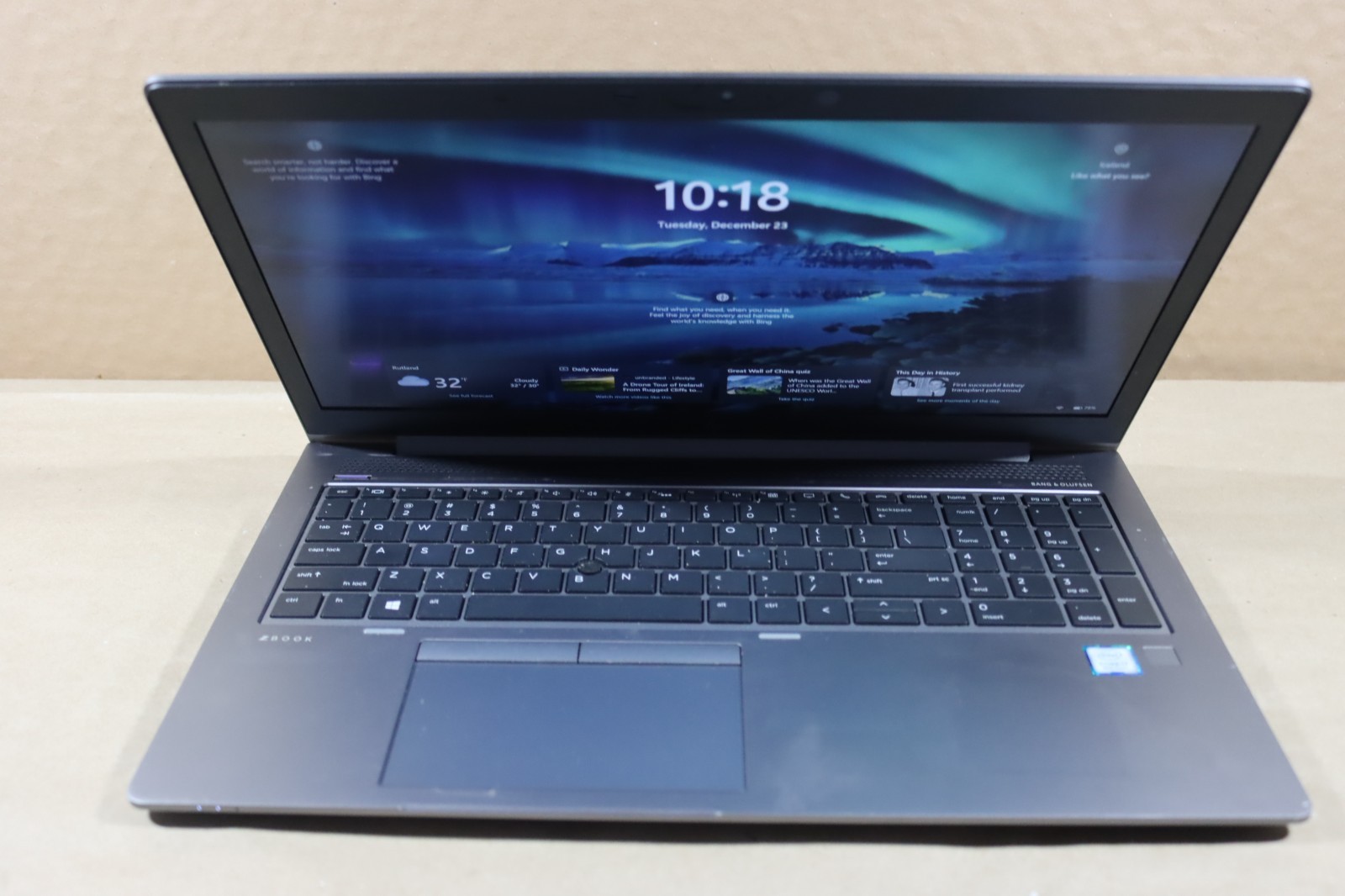 HP ZBook 15U G6 15.6” (256GB SSD Intel Core i7-8665U 8GB RAM) AMD Radeon