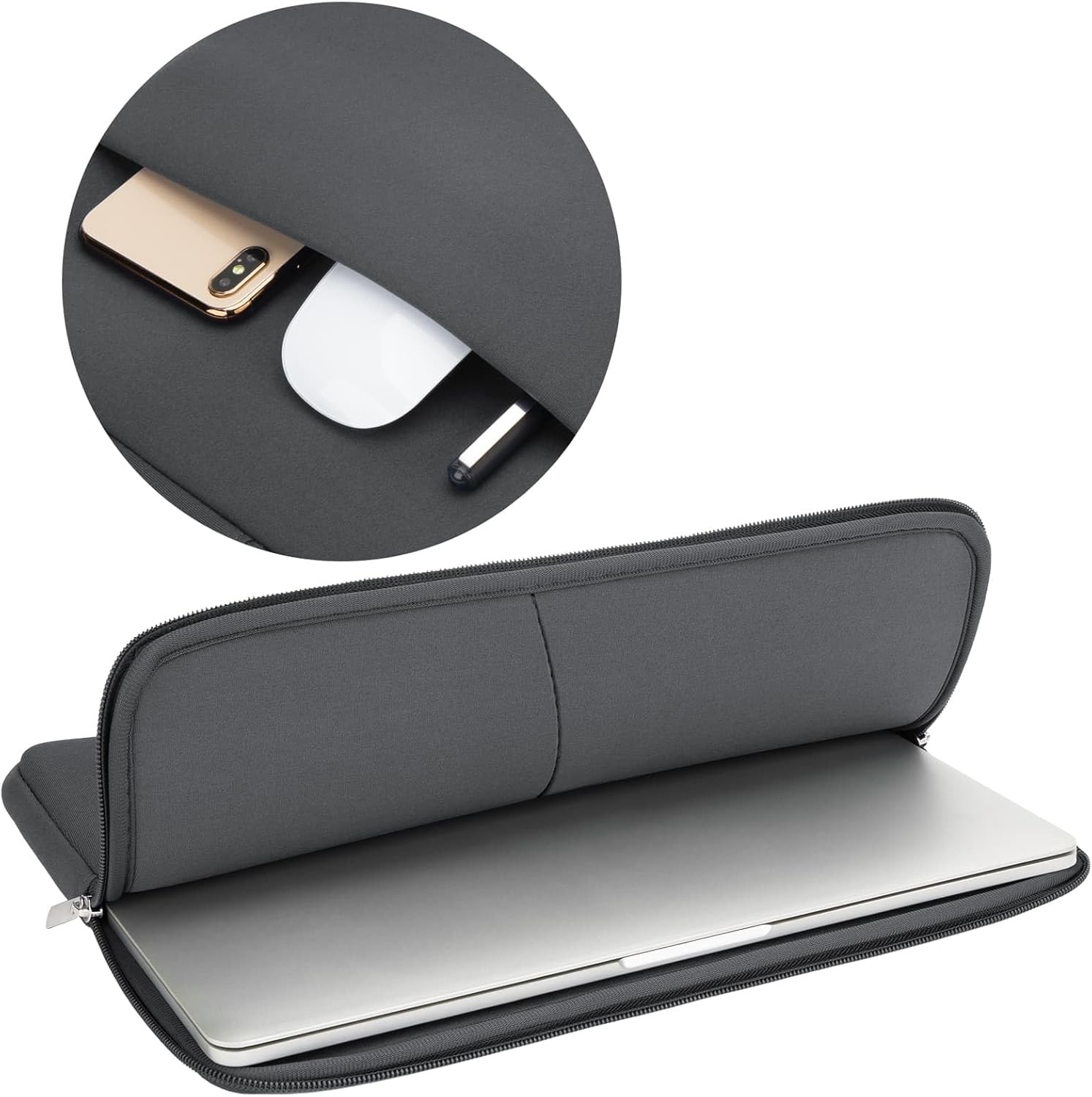 14 Inch Laptop Sleeve Case Protective Soft Padded Zipper Cover for 14″ Notebook