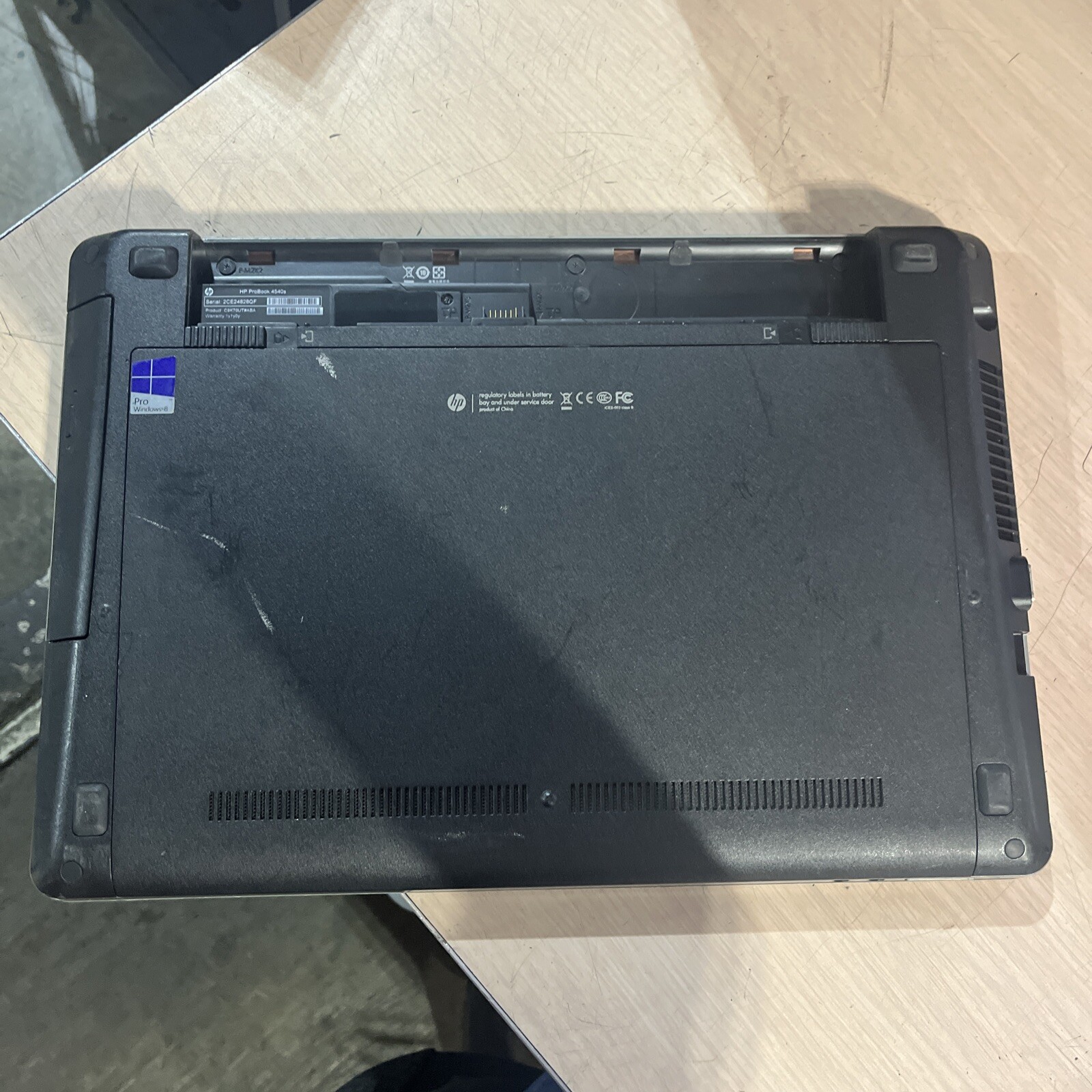 HP PROBOOK 4540S INTEL CORE I3-3110M 2.40GHZ 4GB RAM NO HD ..