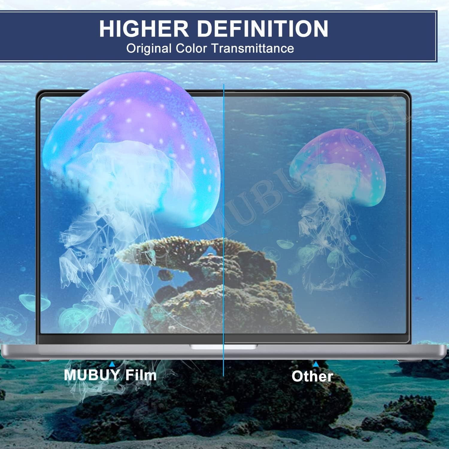 High Definition 16″ Laptop Screen Protector for 16:10 Aspect Ratio Displays 2-Pa