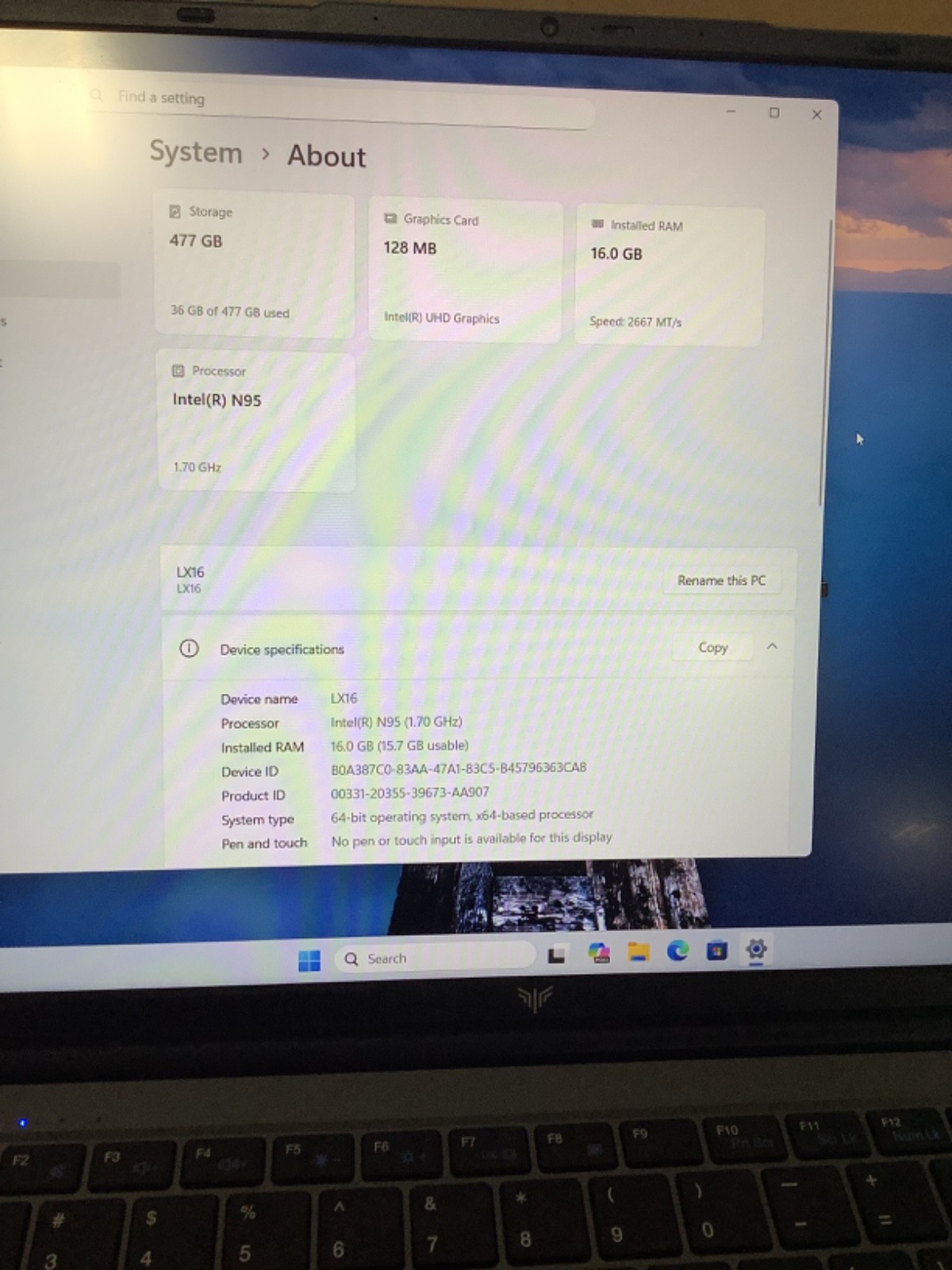 ACEMAGIC LX16PRO Laptop AMD Ryzen 4300U 16GB RAM 512GB SSD-GRAY