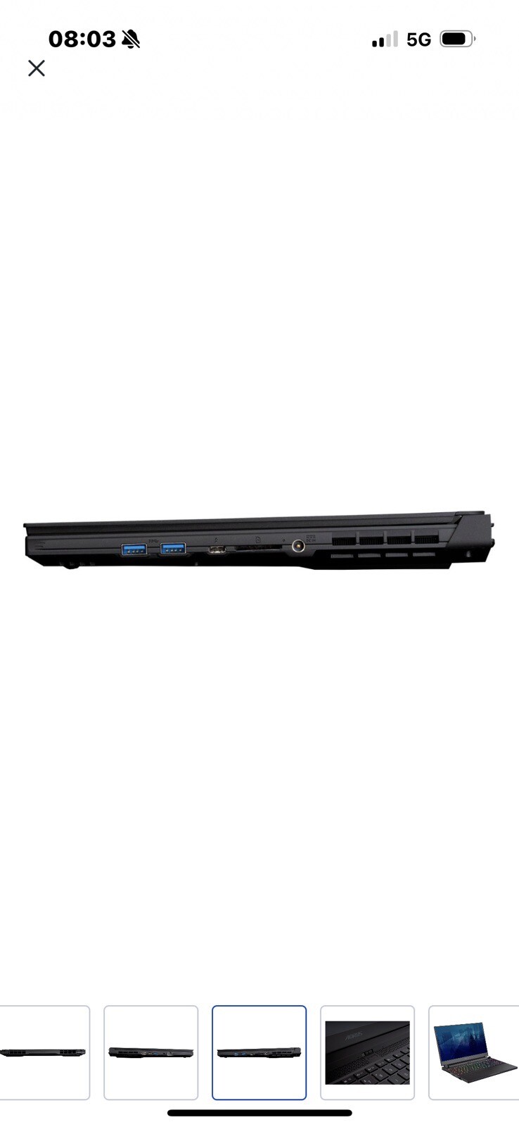 GIGABYTE AORUS 15.6 1TB SSD Intel Core i7 240Hz 32GB RAM NVIDIA GeForce RTX 3080