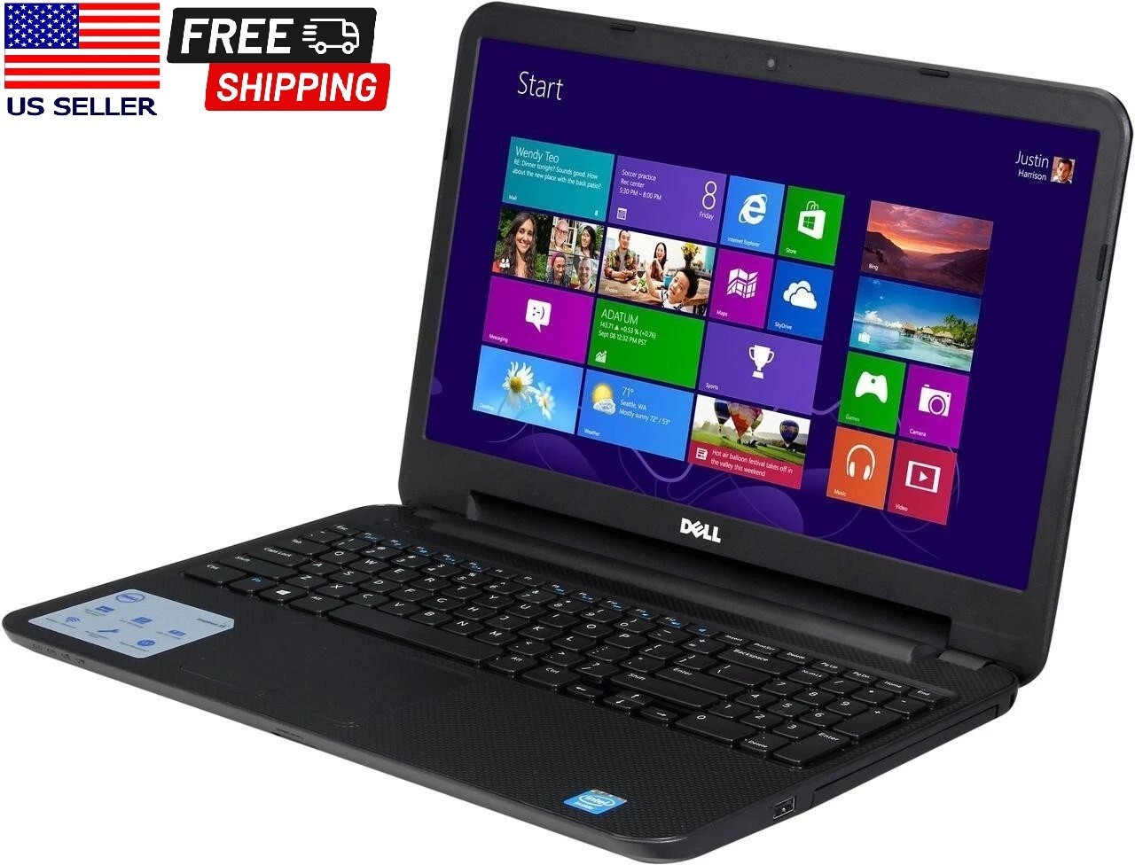 Dell Inspiron i15RV-1909BLK 15.6″ Laptop Intel 2955U 4GB Memory 320GB HDD Win 8