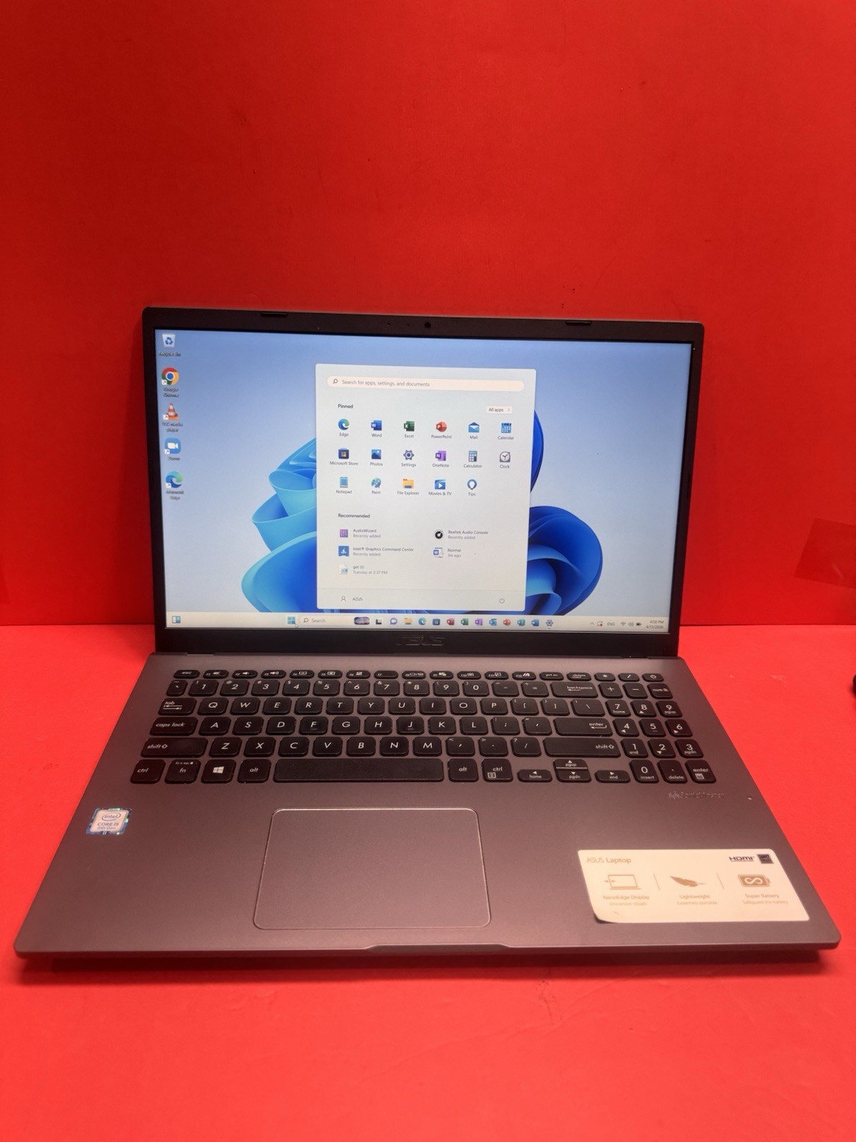 asus vivobook 15.4” X509FA 8th i5 1.6GHz-8GBRAN-256GBSSD Windows11pro