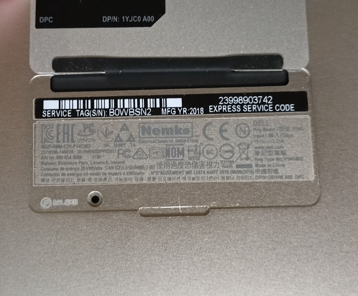 Dell XPS 13 9360 sku6709 i5-7200U 3.1 GHz 8GB RAM Win 10 No SSD No A/C Tested