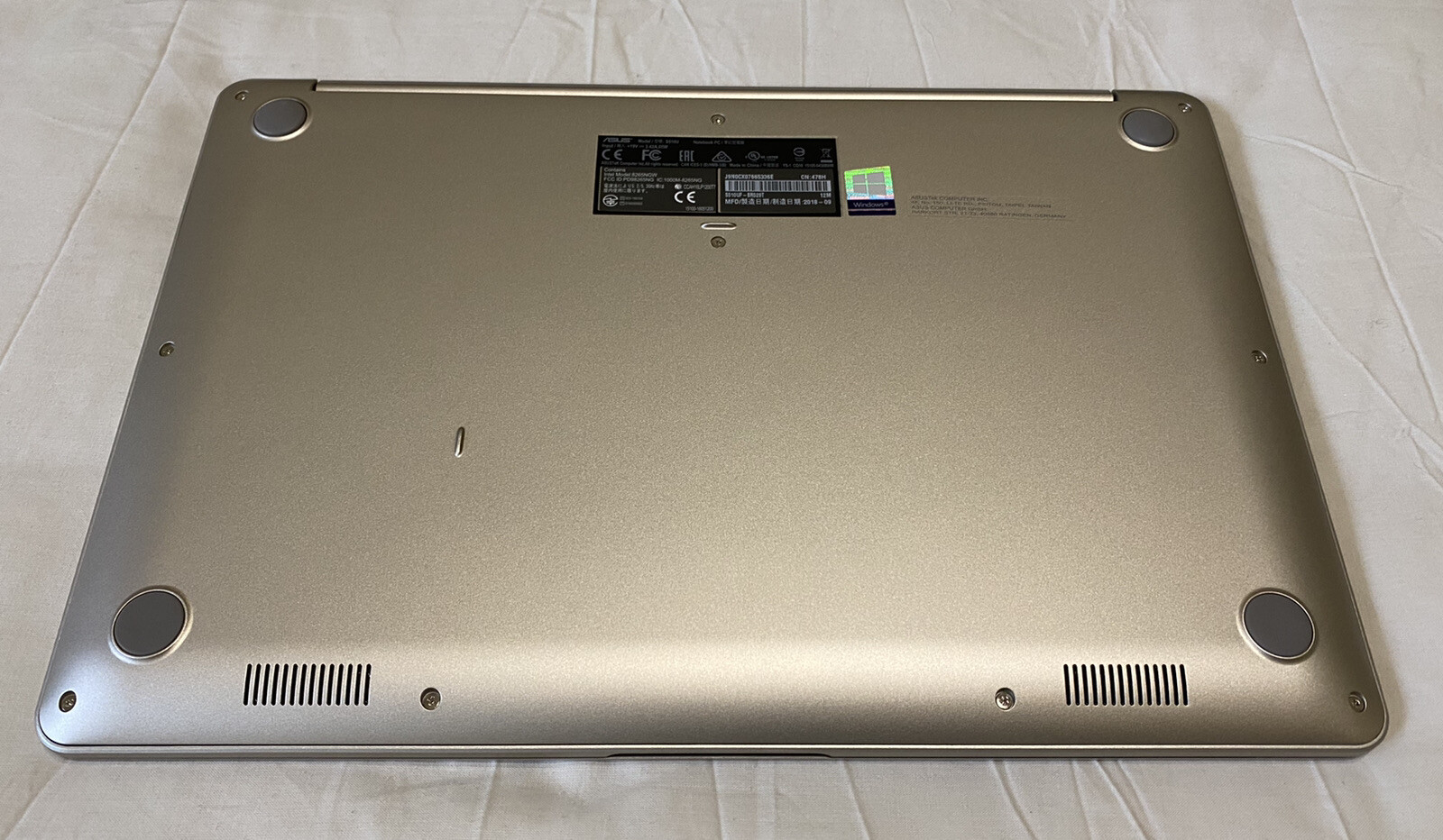 ASUS Vivobook S15 X510UF-BR529T 476GB 8GB Intel CORE i5 8th Gen Black/Silver Memory