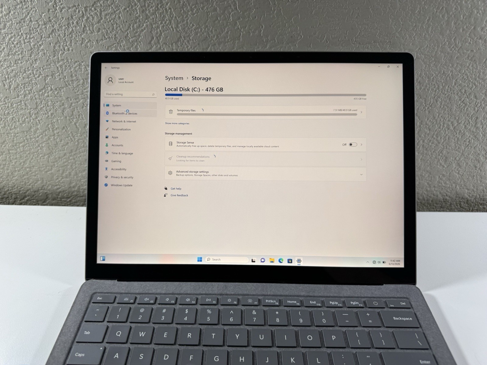 Microsoft Surface Laptop 5 13.5” 1950 Intel Core i7-1265U 16GB RAM 512GB NVME