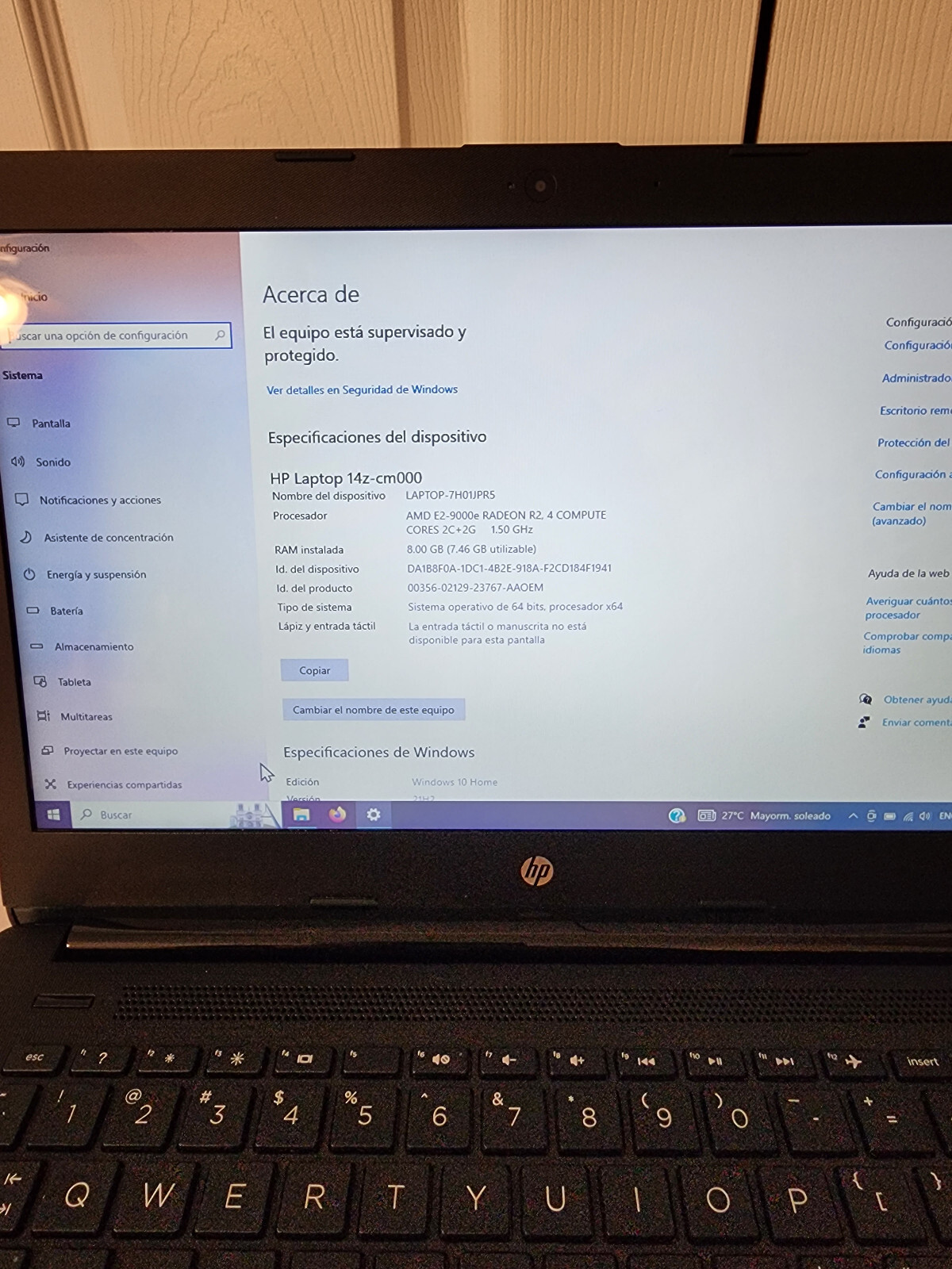 HP 14″ Netbook AMD Dual Core 8GB RAM 32GB eMMC Netbook 14z-cm000