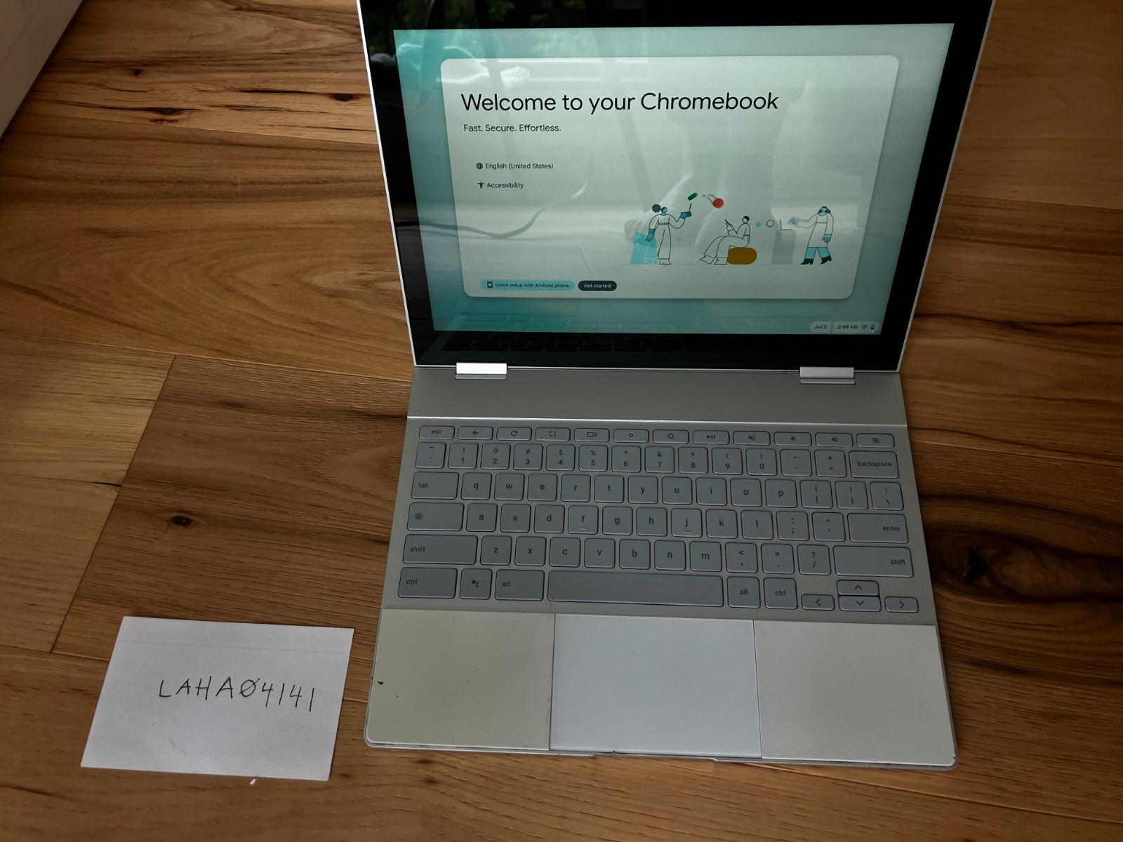 Google Pixelbook C0A Chromebook TouchScreen 120 GB Small Screen Crack WORKS!