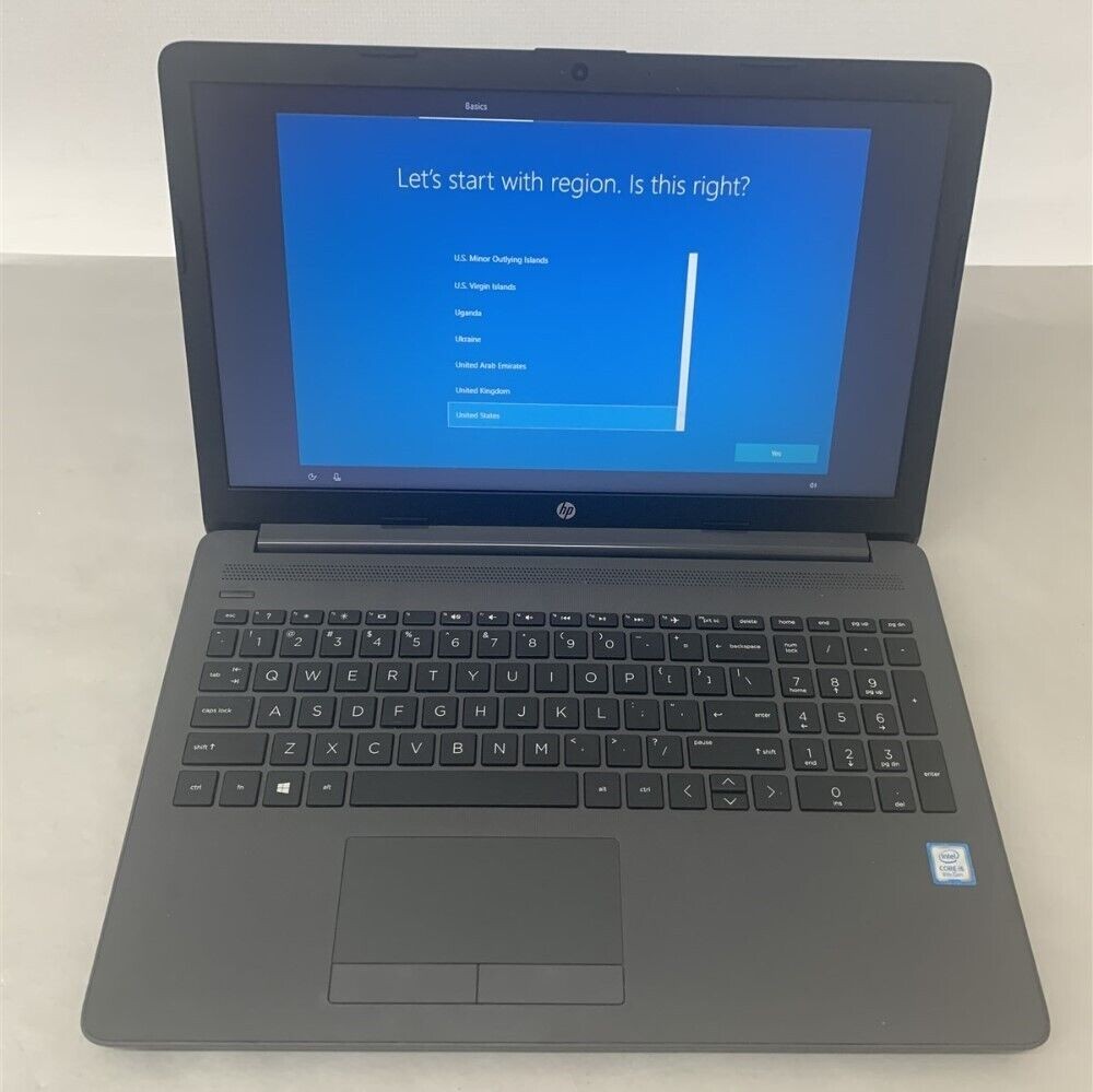 HP 250 G7 15.6″ Intel i5 8GB RAM 256GB SSD Black 5YN09UT Win 10 Pro Laptop