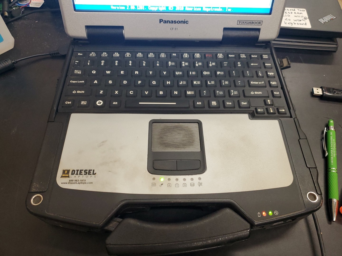 Panasonic Toughbook CF-31 MK-1 i5 520M @ 2.40GHz 8GB 24460HRS Diesel Rubber Kb