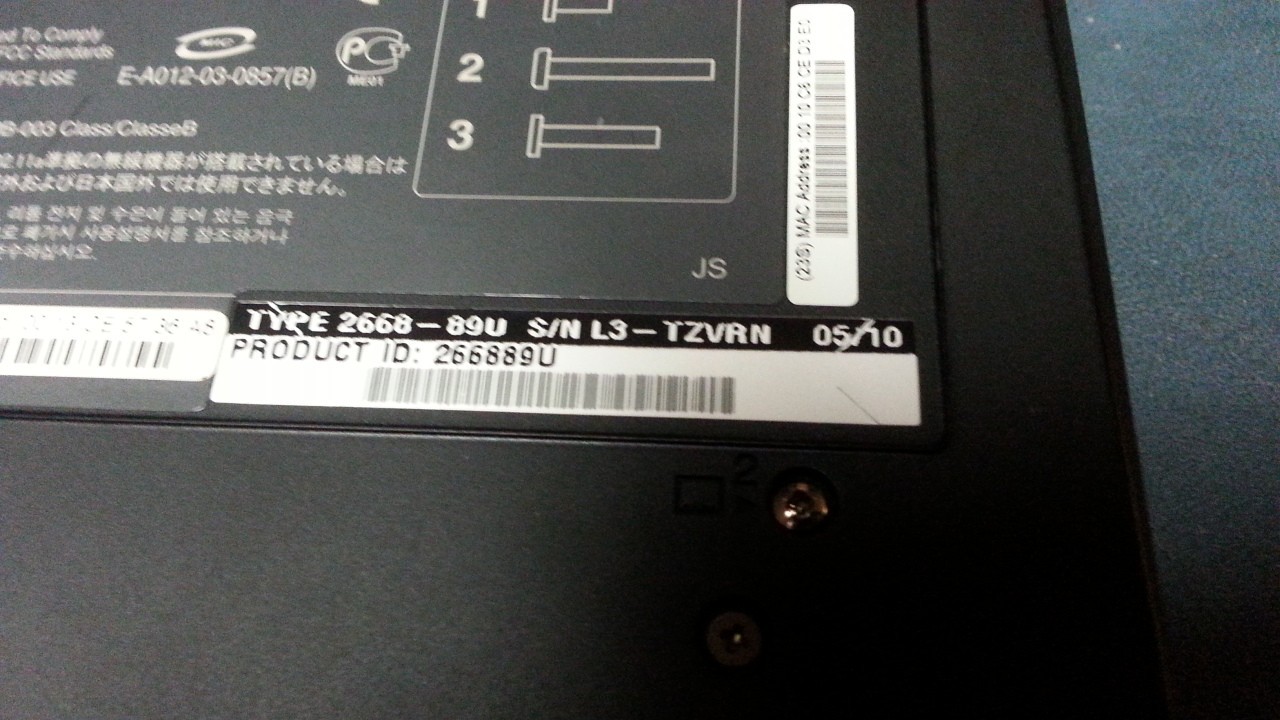 IBM T43 15″ low 23hrs LCD FLEXVIEW XP COLLECTOR SAMSUNG 160GB THINKPAD