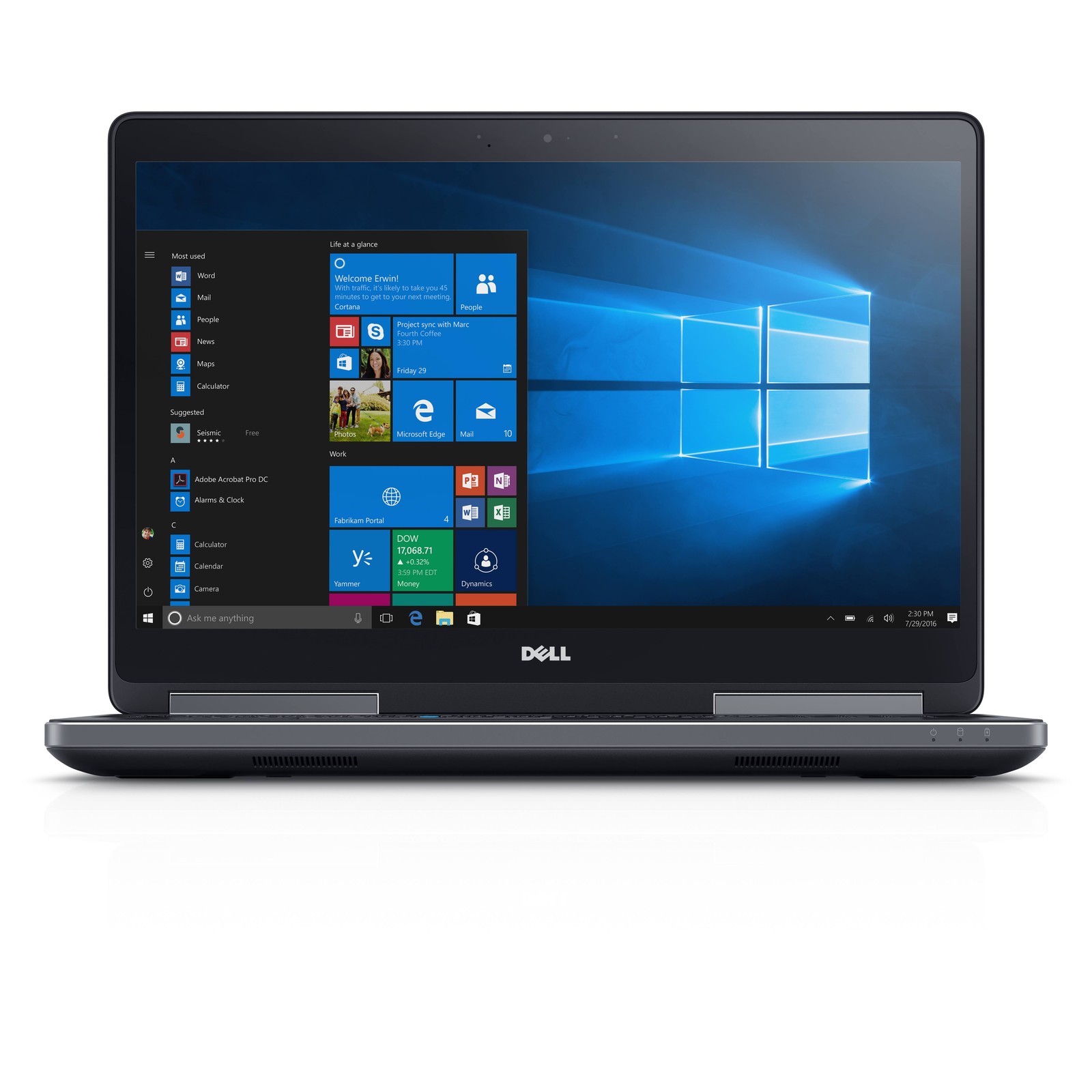 Dell Precision 7520 Laptop i7-6820HQ 2.70GHz 32GB RAM 512GB SSD NVIDIA M2200