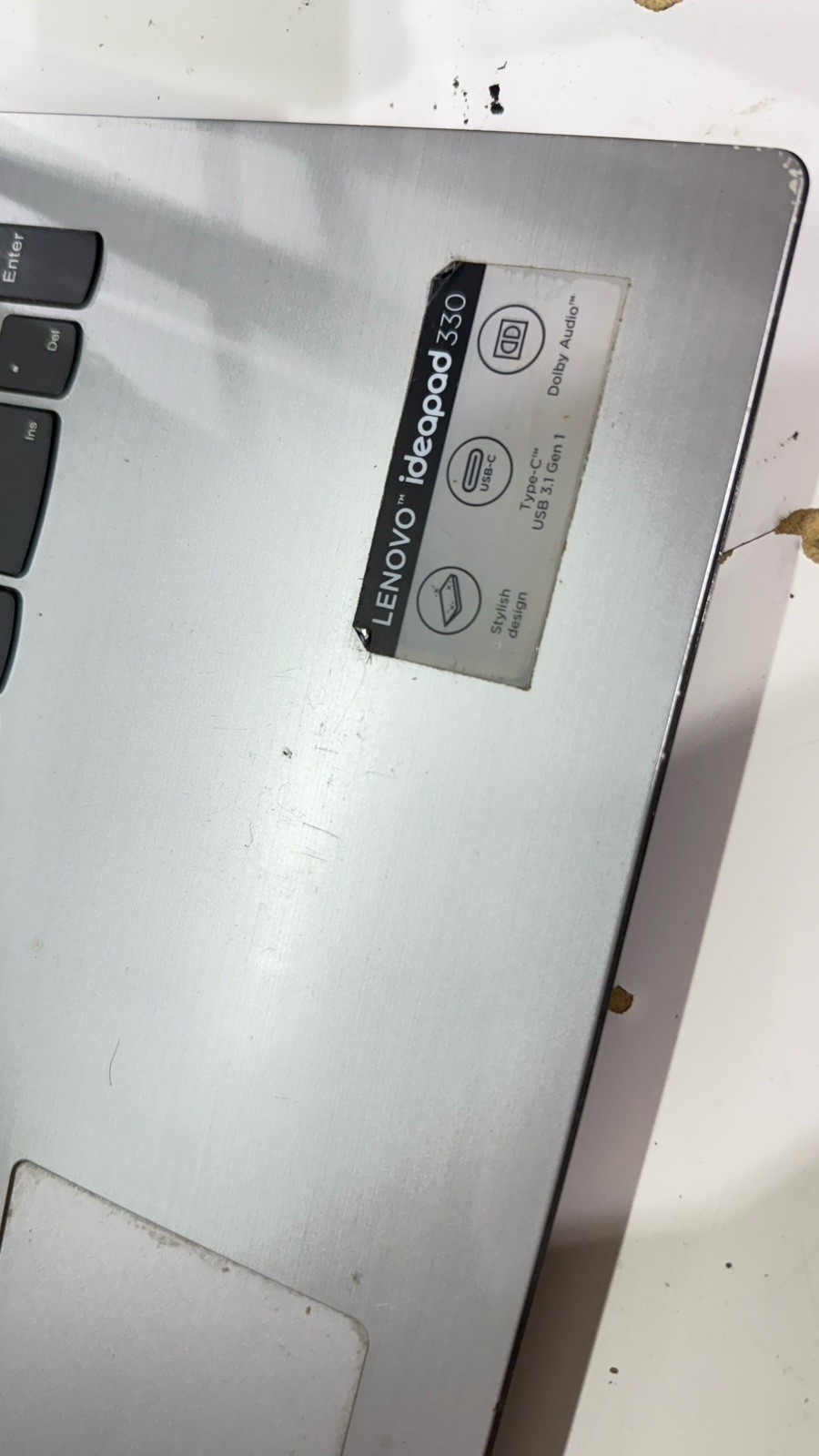 Lenovo Ideapad 330 Laptop Intel i3 8th Gen 15.6″ (It doesn’t have a hard drive)