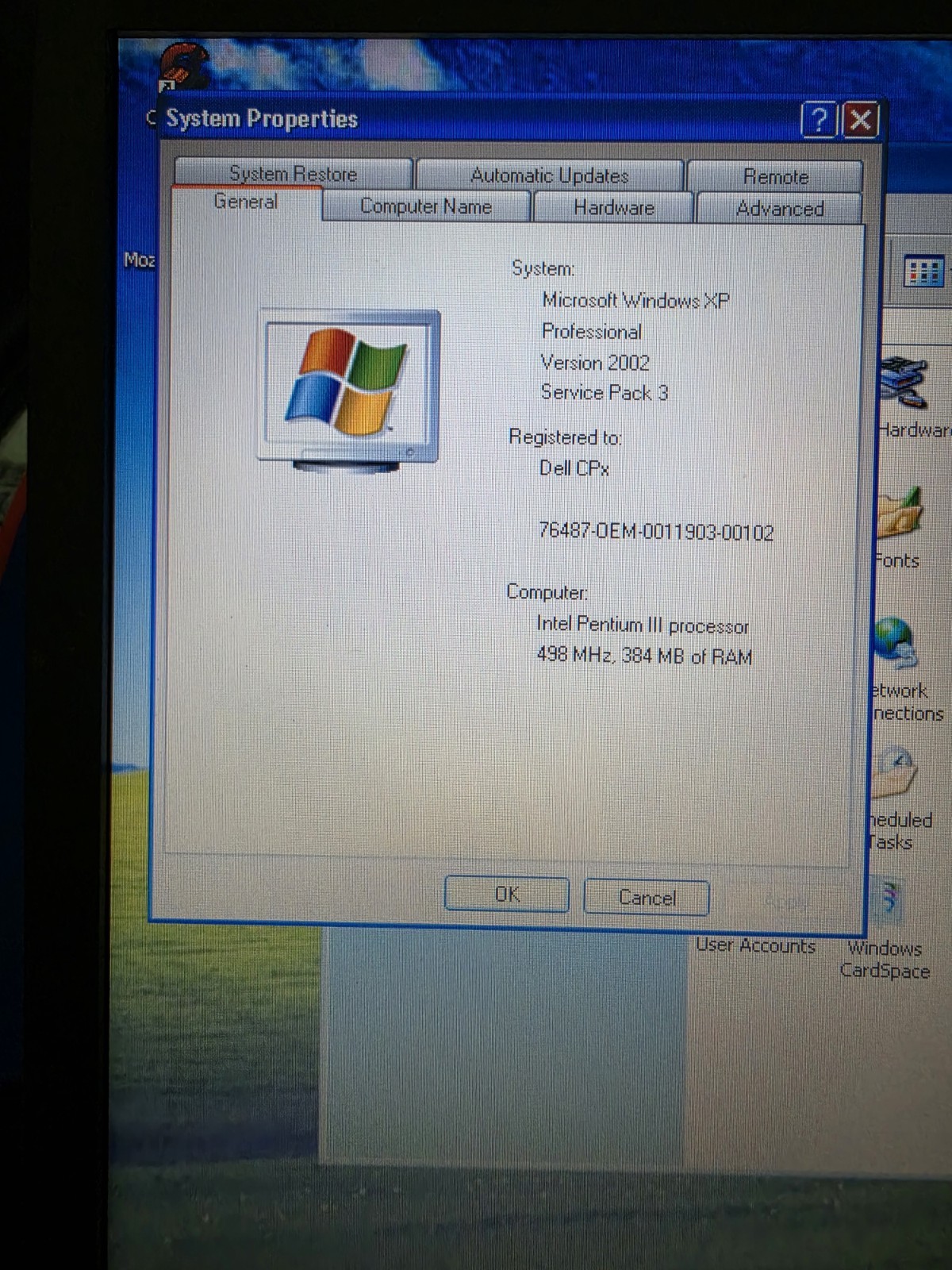 Dell Latitude CPx P3 500Mhz, 384Mb RAM, Win XP, Network Card, Case And Charger!