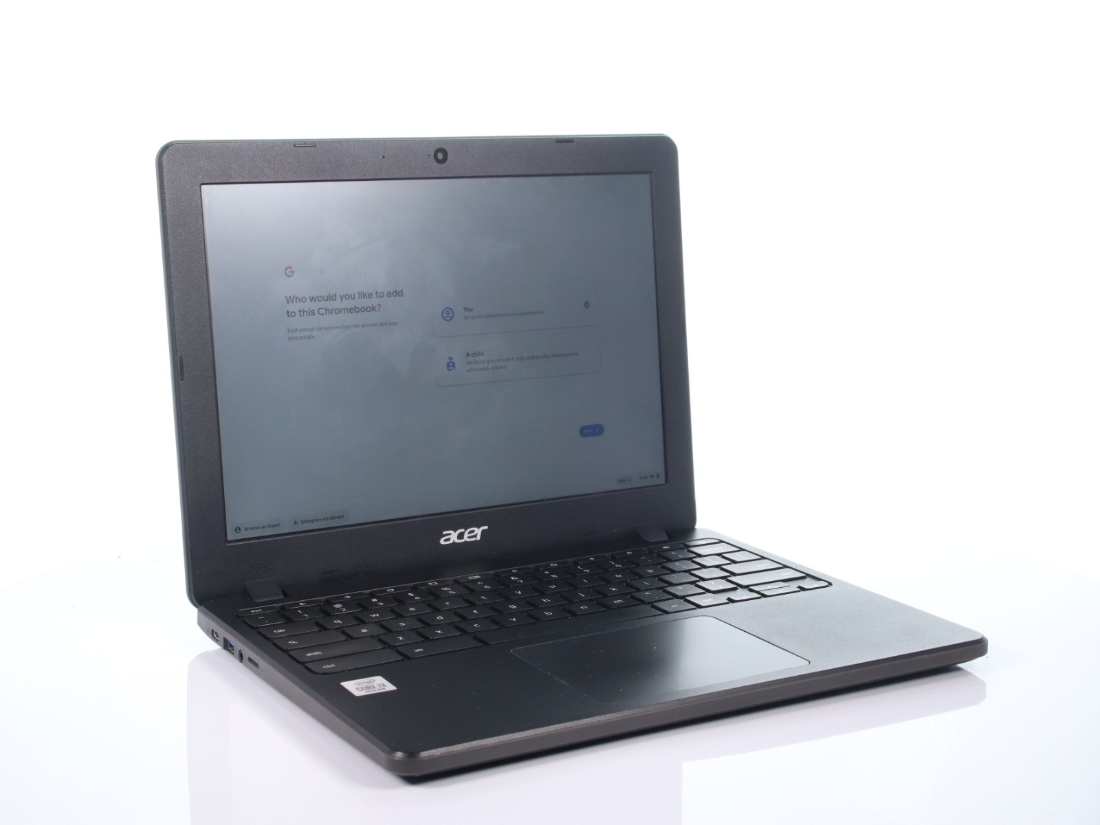 Acer Chromebook N19Q4 Intel Core i3-10110U 8GB RAM 64GB eMMc Black