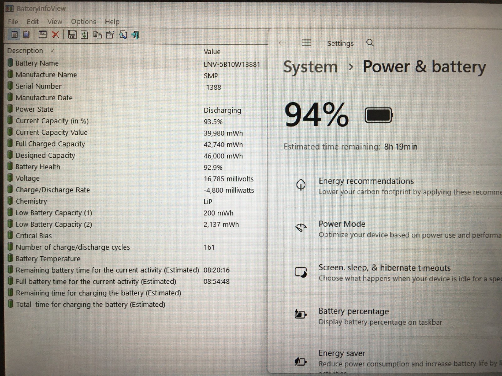 Lenovo ThinkPad 11e Yoga Gen-6 Touchscreen M3-8100Y 1.1GHz 8GB 256 GB SSD Win11