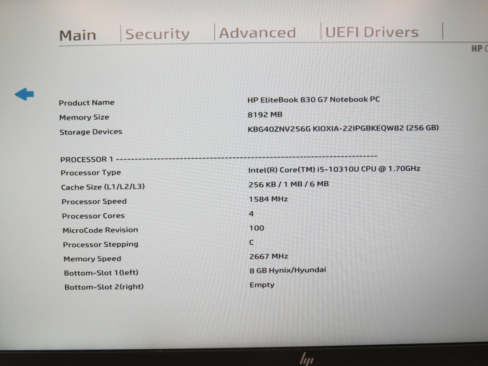 HP Elitebook 830 G7 | i5-10310U @ 1.7GHz | 8GB DDR4 | 256GB m2 | 13″ | Win 11