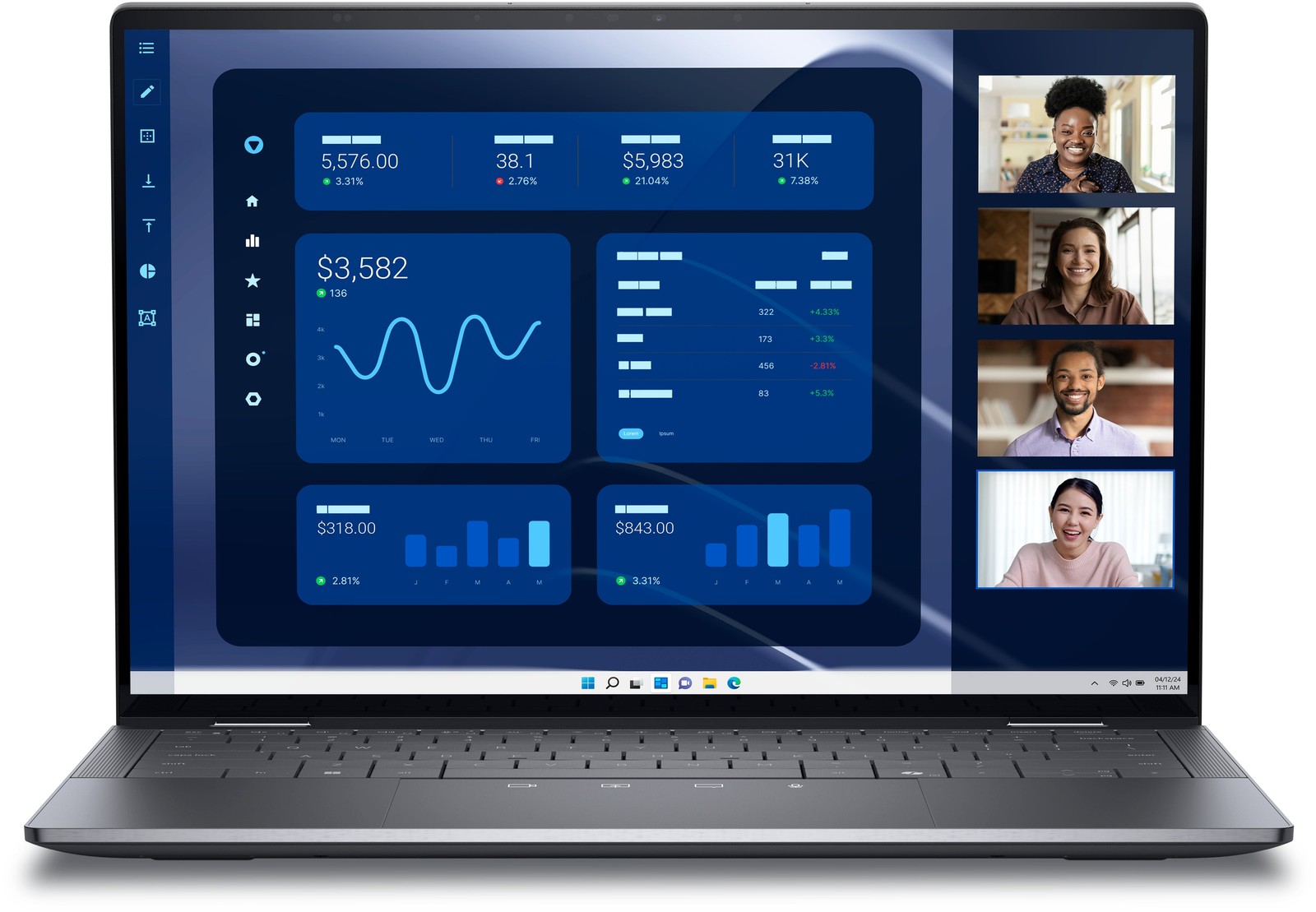 Dell Latitude 9450 14″ QHD+ 2-in-1 Notebook, Intel U7,32GB RAM, 512GB SSD,F47JT