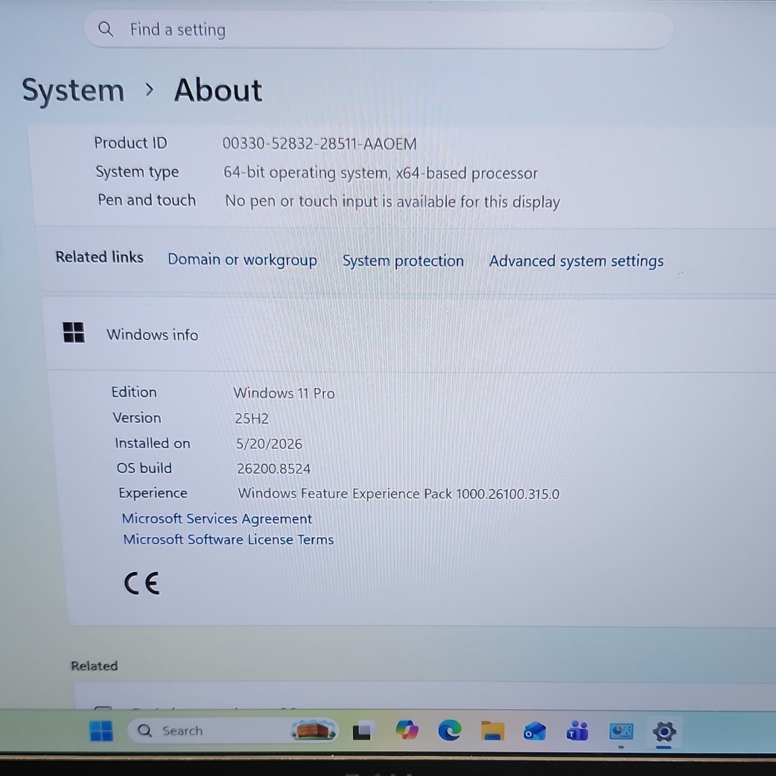 Dell Latitude 5300 13.3″ i5-8365U 16GB 500GB NVMe SSD Win 11 Pro Charger & Batt