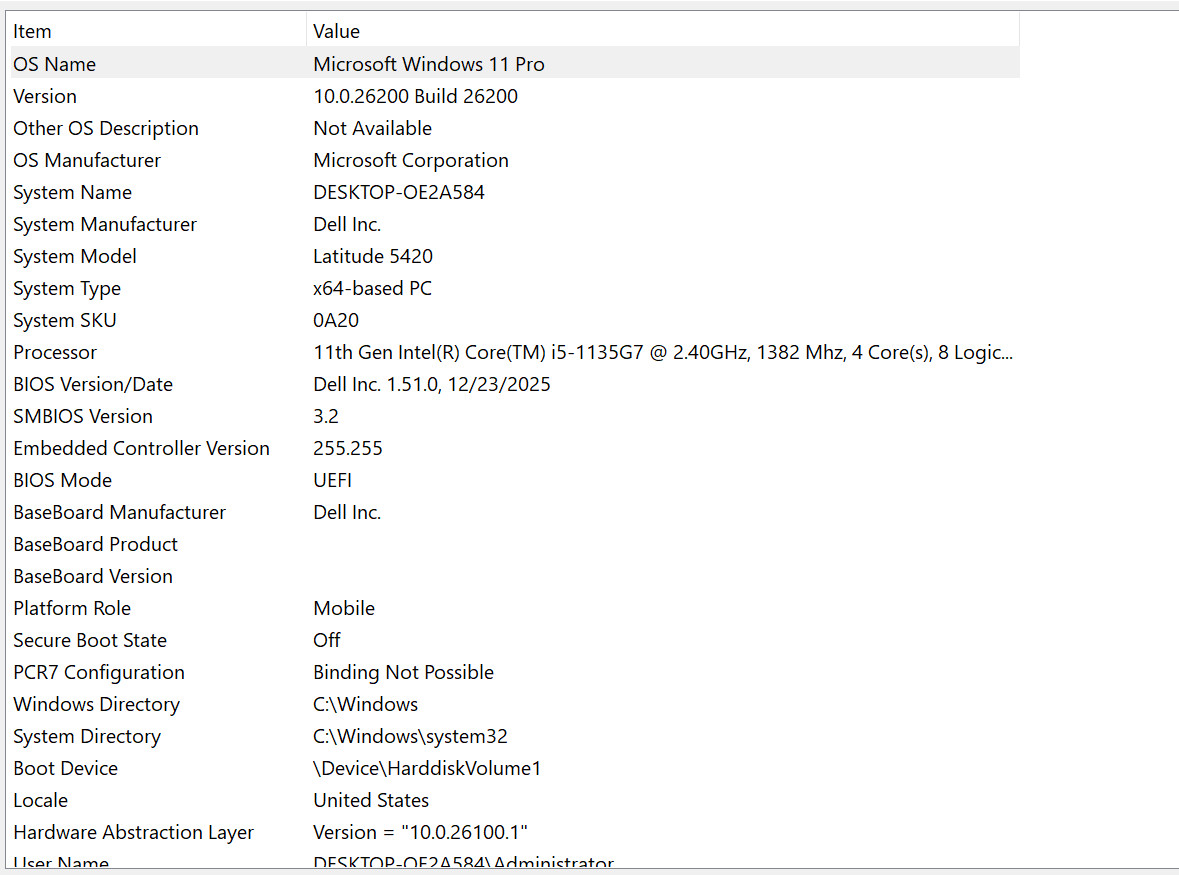 Dell Latitude 5420 | i5-1135G7 | 4GB RAM | 256GB SSD | Win11 Pro | Backlit