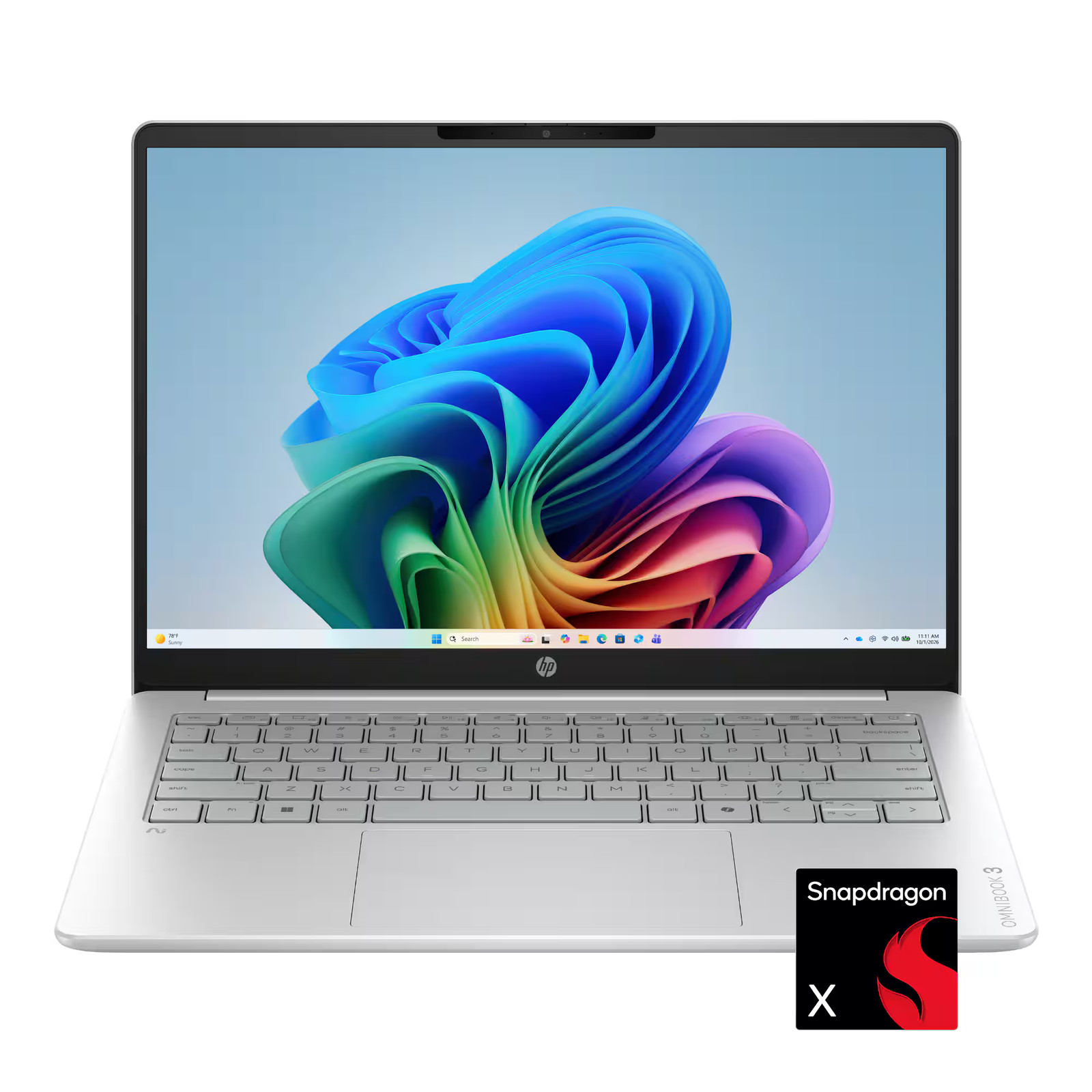 HP – OmniBook 3 – 14″ 2K Touchscreen Laptop – Snapdragon X – 16GB Memory – 51…