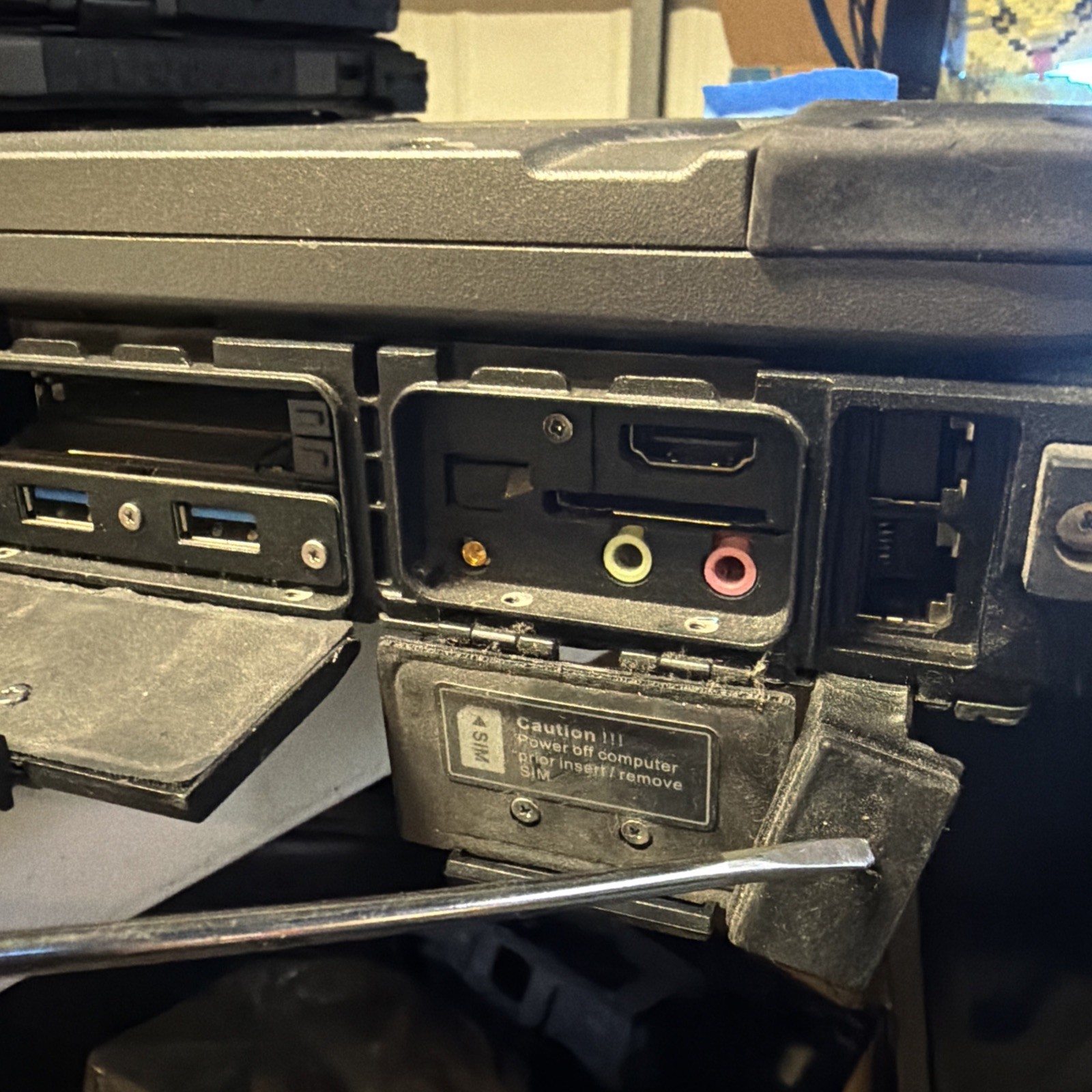 Lot of 6 Getac B300 G6 Rugged Laptop i7-6600u 2.60GHz 8GB RAM No HD