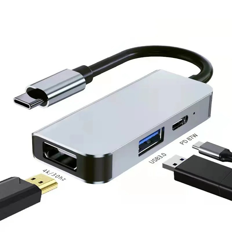 All-in-One USB-C Docking Station: Features 100W PD Charging, 4K Video Output,