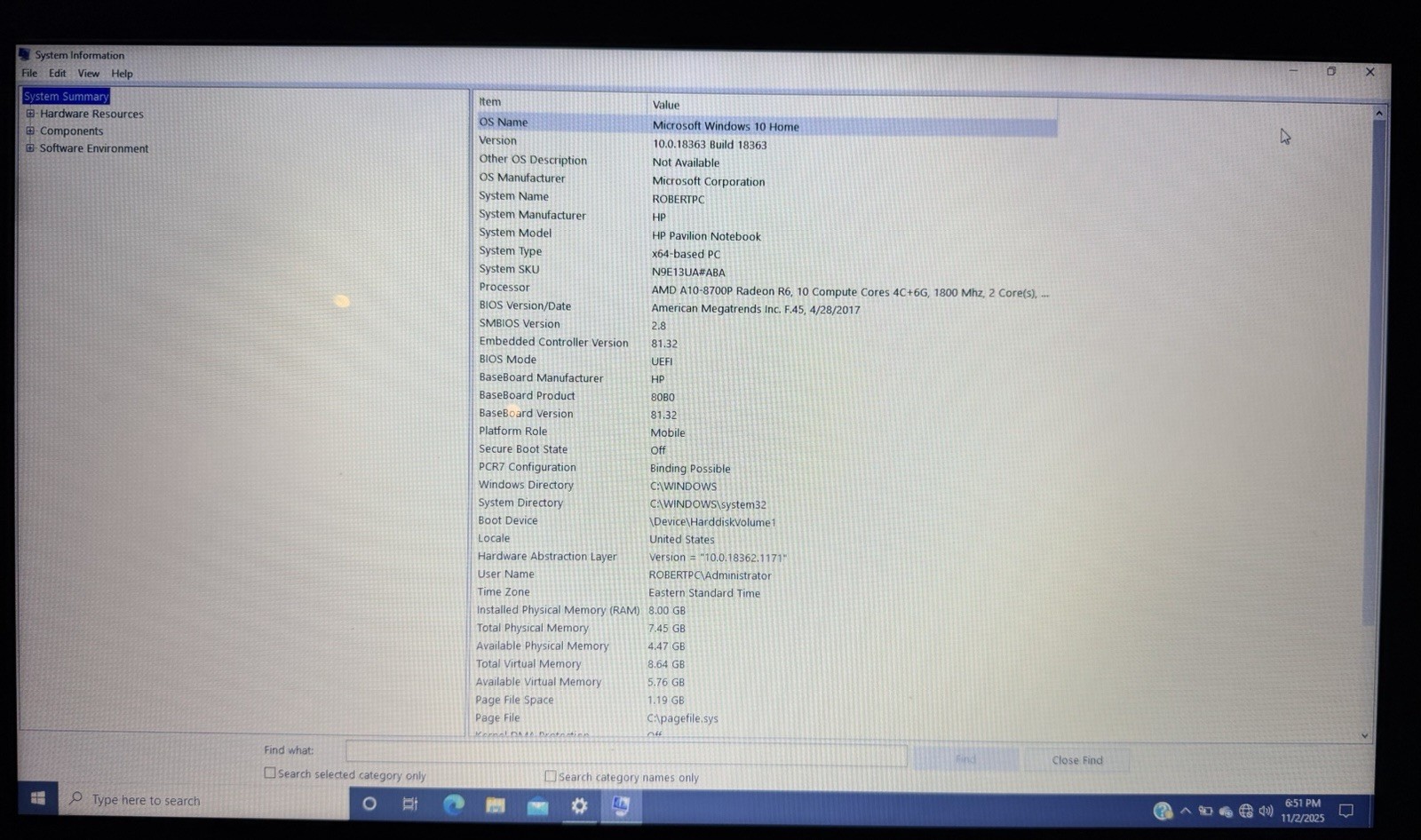 HP Pavilion 17-g121wm Laptop – A10-8700P @ 1.8Ghz, 8GB RAM, 1TB HDD – Win10 Home