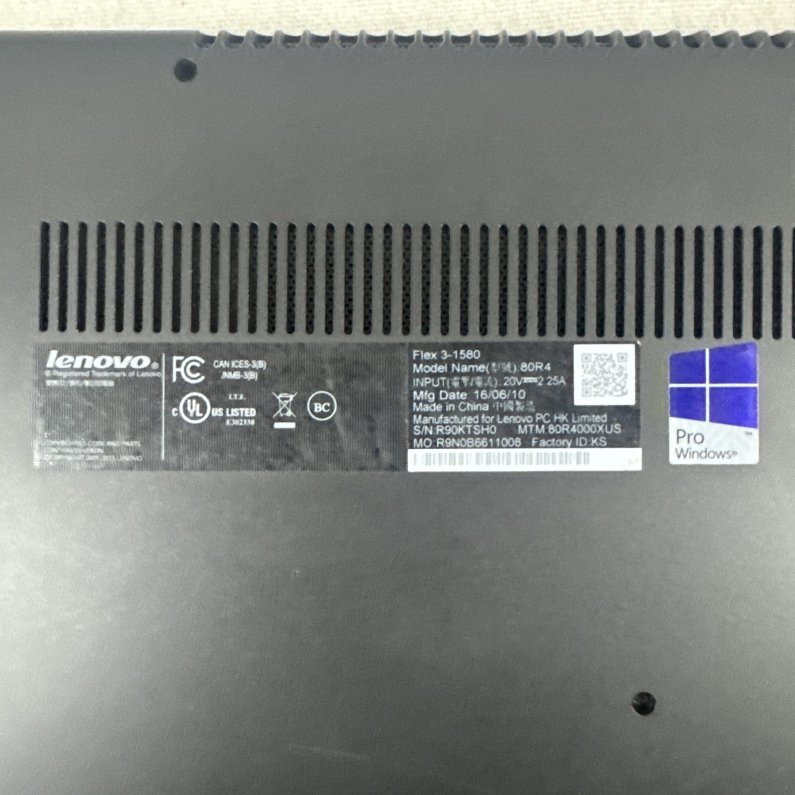 Lenovo Flex 3-1580 Broken/For parts- READ DESCRIPTION!!