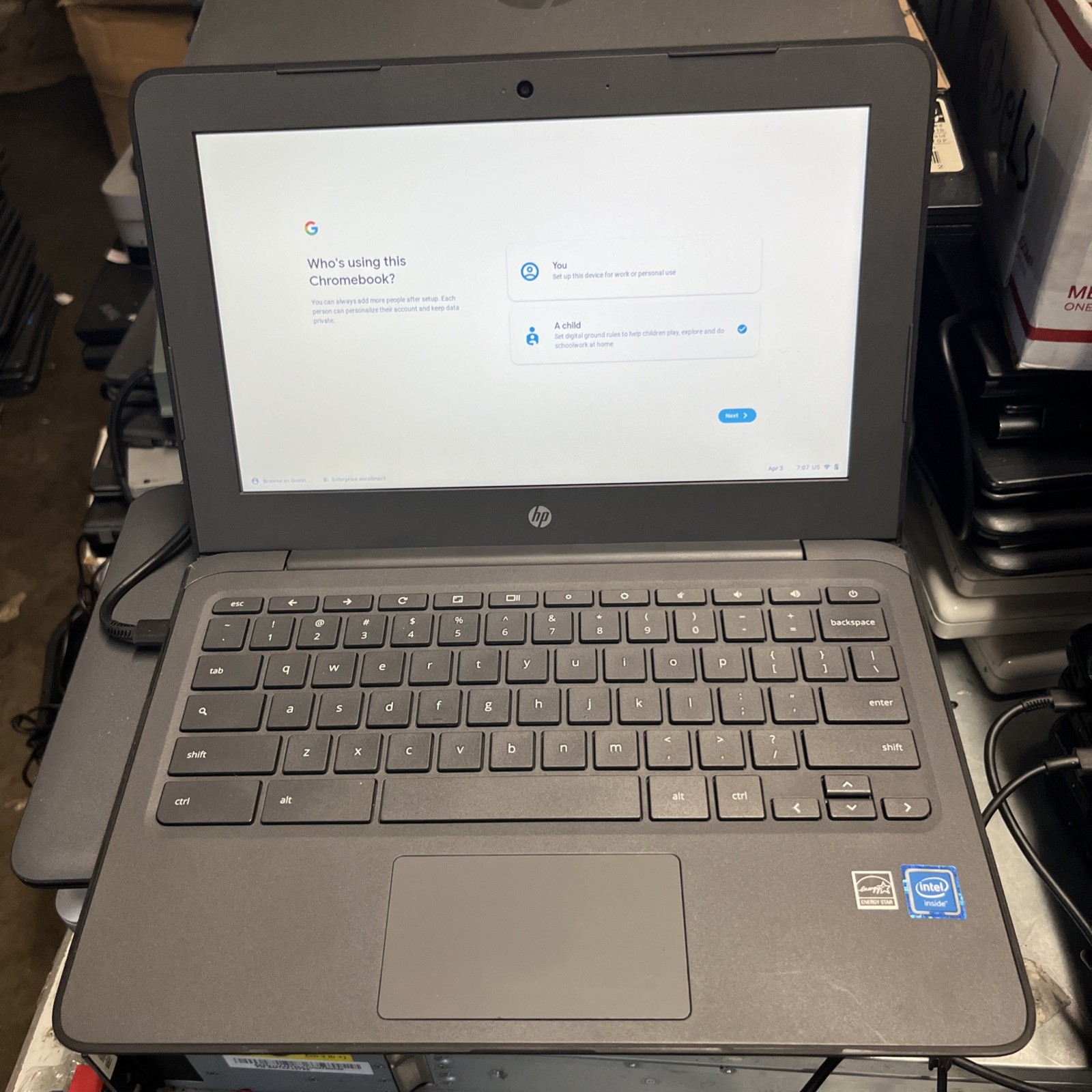 Lot of 10 HP Chromebook 11 G6 EE 11.6″ 4GB RAM 16GB HD Excellent Batt HP Adapter