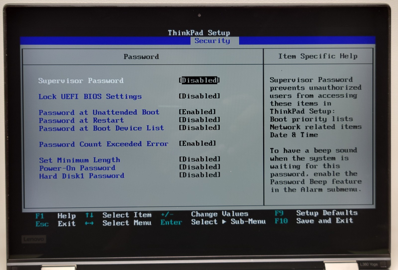 THINKPAD L380 YOGA i5-8265U 16GB RAM NO ADAPTER (UID TE5664FD70)
