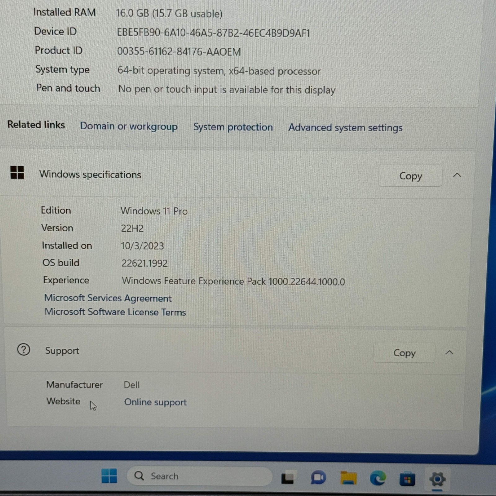 Dell Latitude 5540 15.6″ i5-1345U 1.6GHz 16GB RAM 512GB SSD