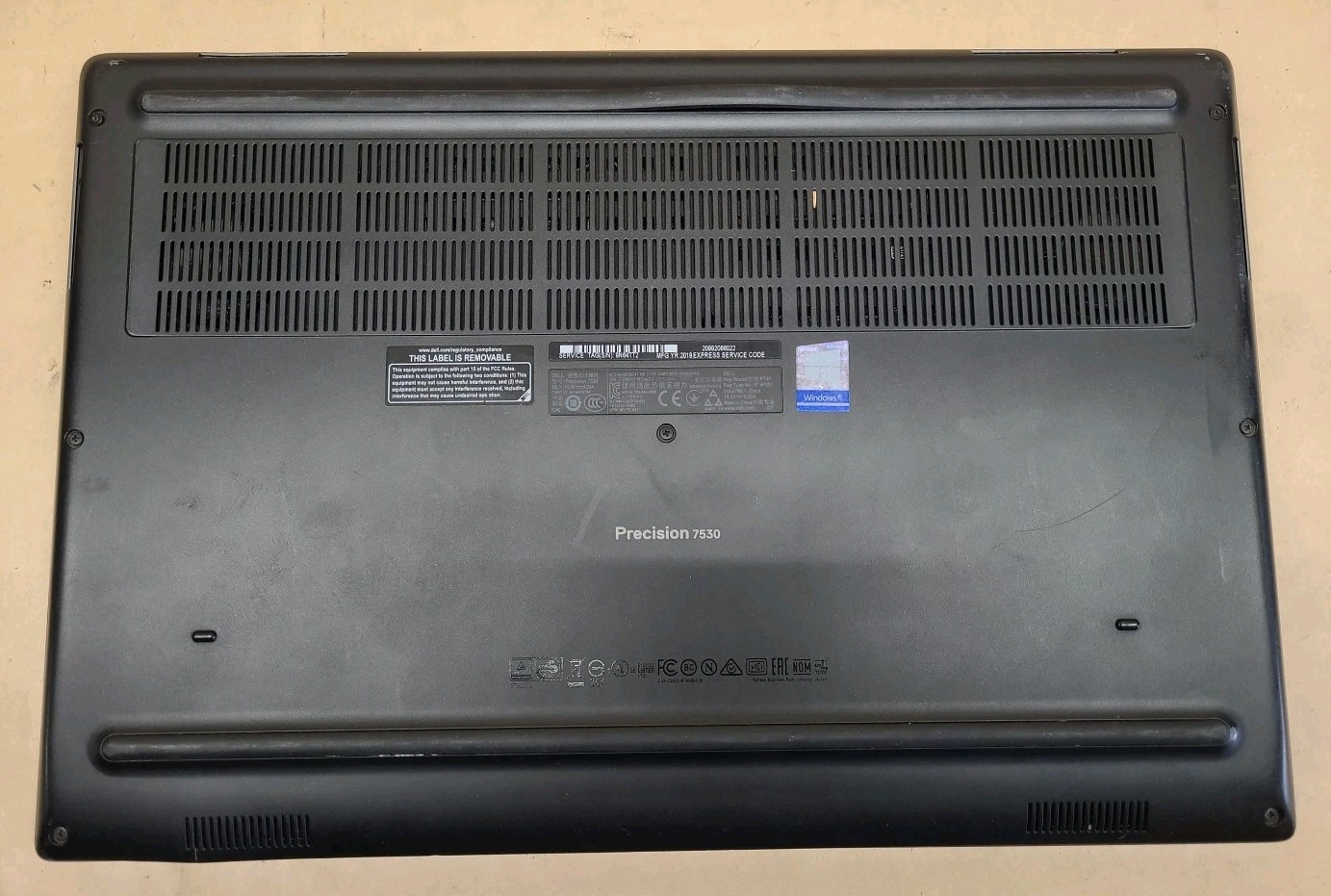 Dell Precision 7530, Intel Core i7-8850H @ 2.6GHz, 16GB RAM, 512GB SSD, W10P