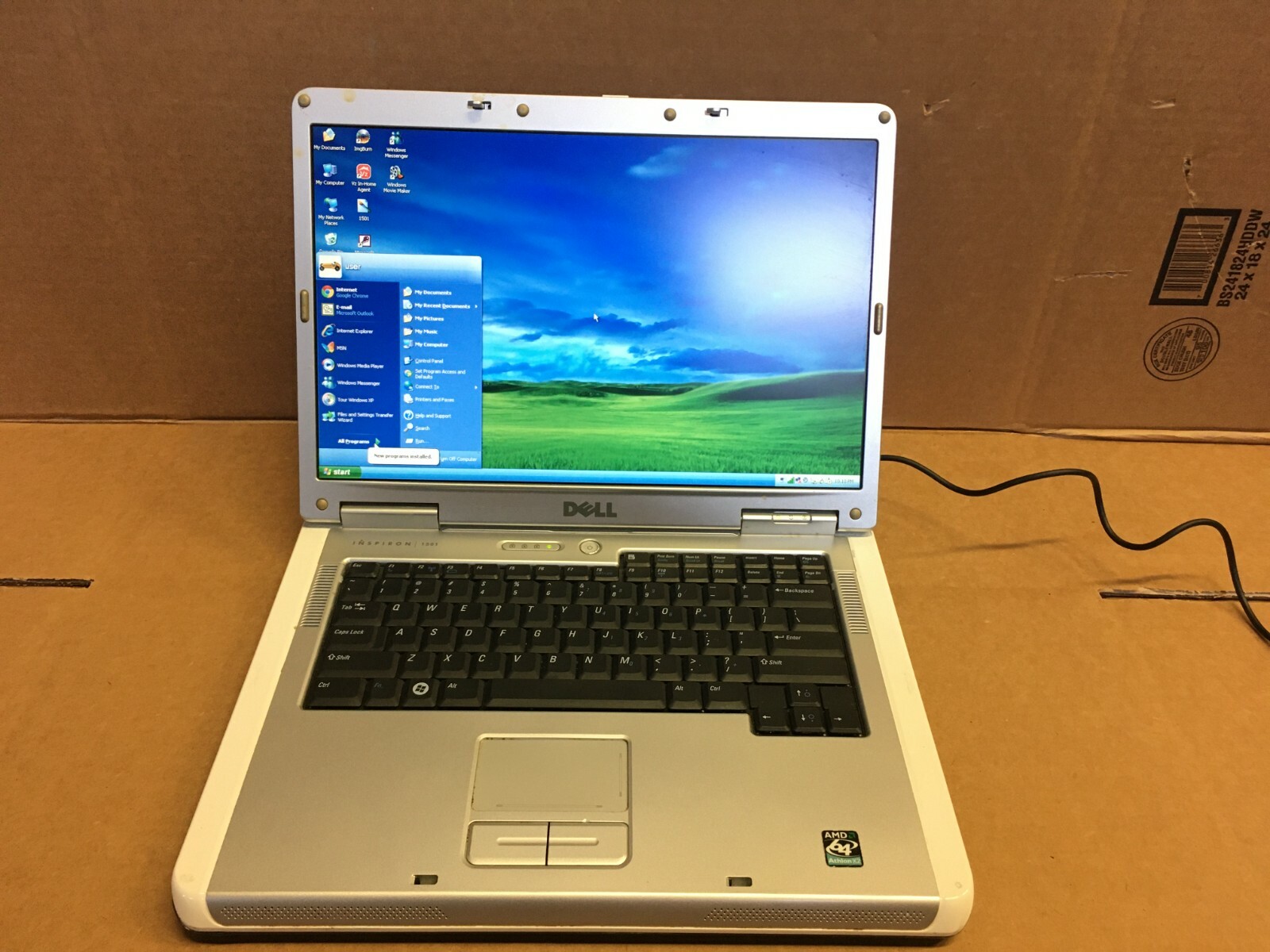 Dell Inspiron 1501 15.4″ Laptop AMD 64 X2 1GB 120GB DVDRW WIFI ATI RADEON 1150