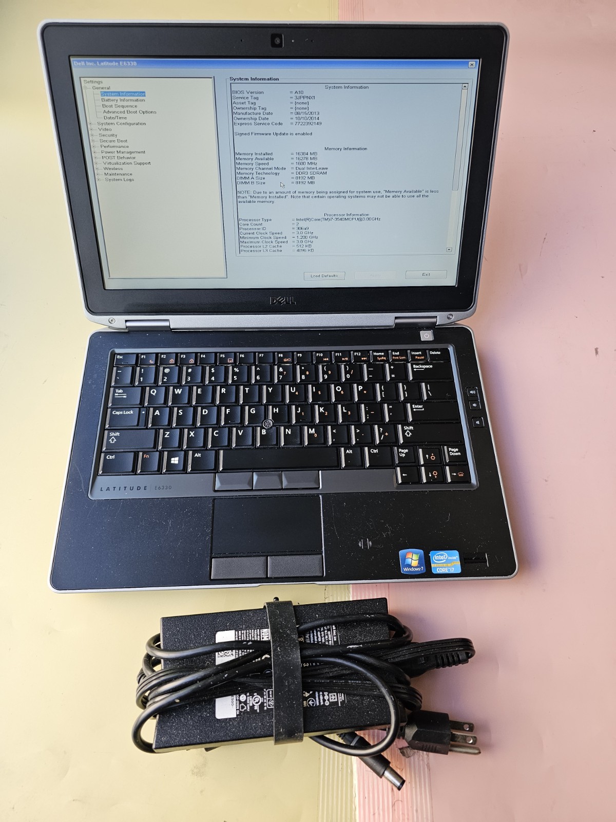 Dell Latitude E6330 Core i7-3540M 16GB RAM 256GB SSD WEBCAM BACKLIT BLUETOOTH