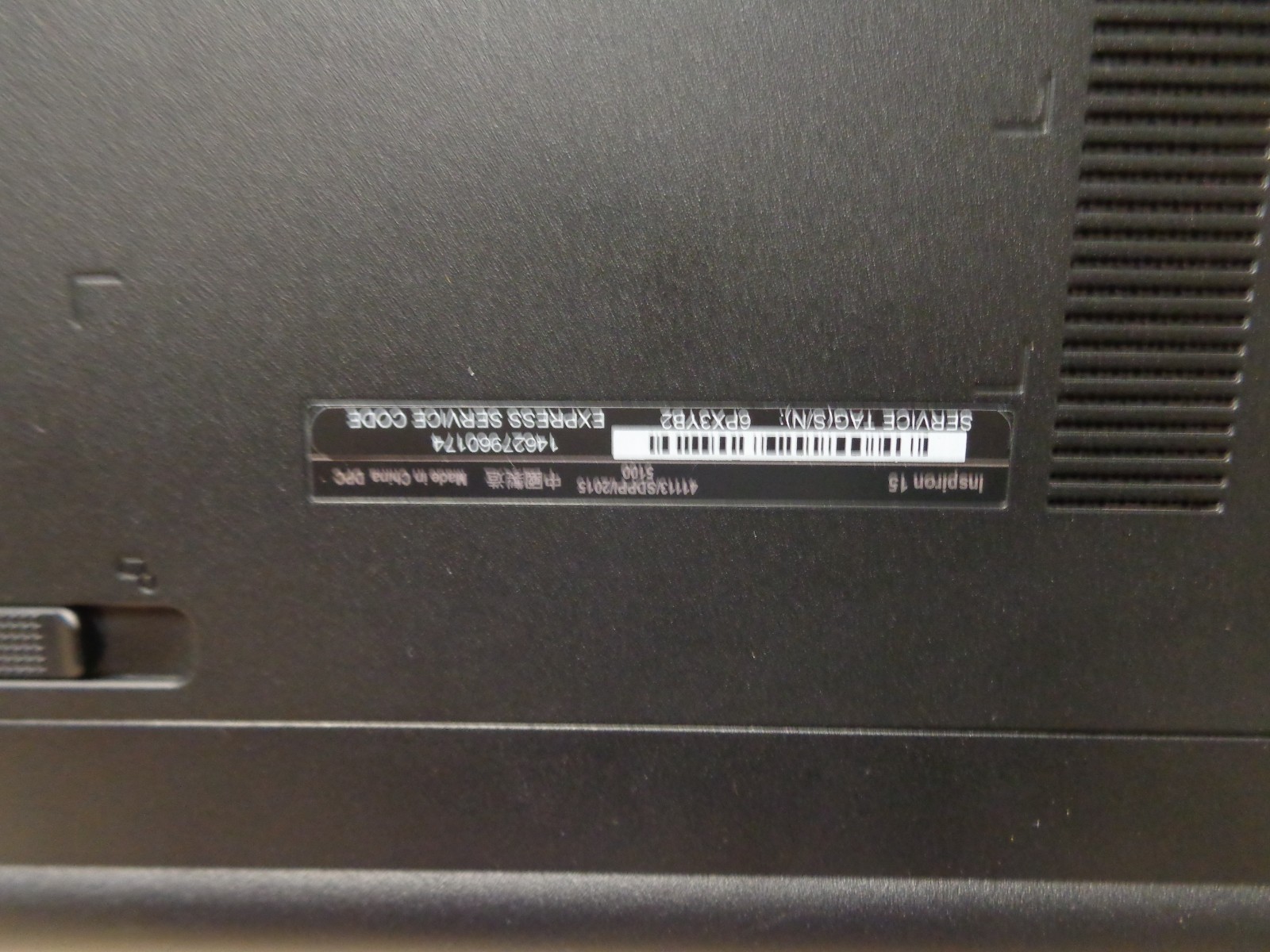 Dell Inspiron 15-3552 Intel Pentium N3700 1.60GHz 8GB 500GB Windows 10 CLEAN