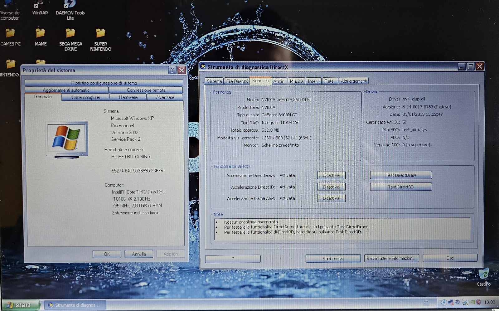 Dell XPS M1530 Windows XP 15.4″ Retrogaming N64 PS1 SNES SEGA Notebook PC