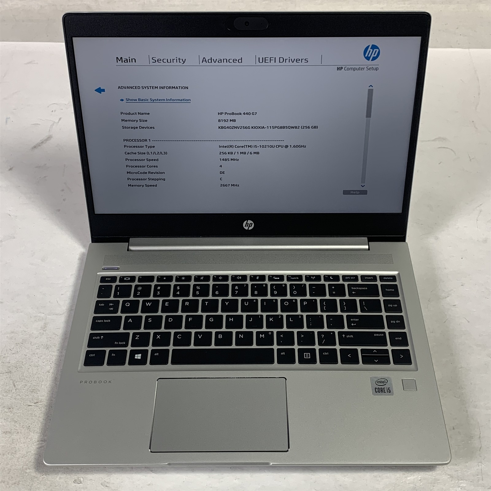 HP ProBook 440 G7 14″ Laptop Core i5-10210U 1.6GHz 8GB 256GB NVMe SSD – Win11