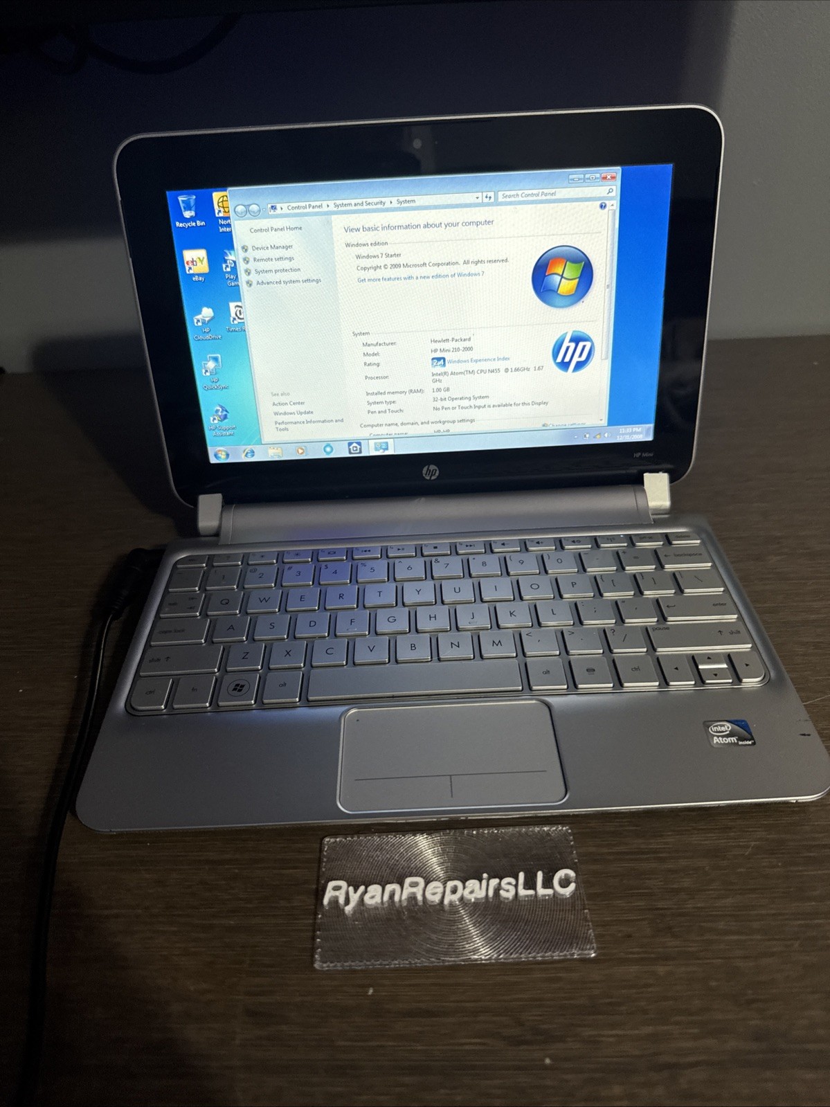 HP Mini 210-21000 Netbook Laptop Bad Battery