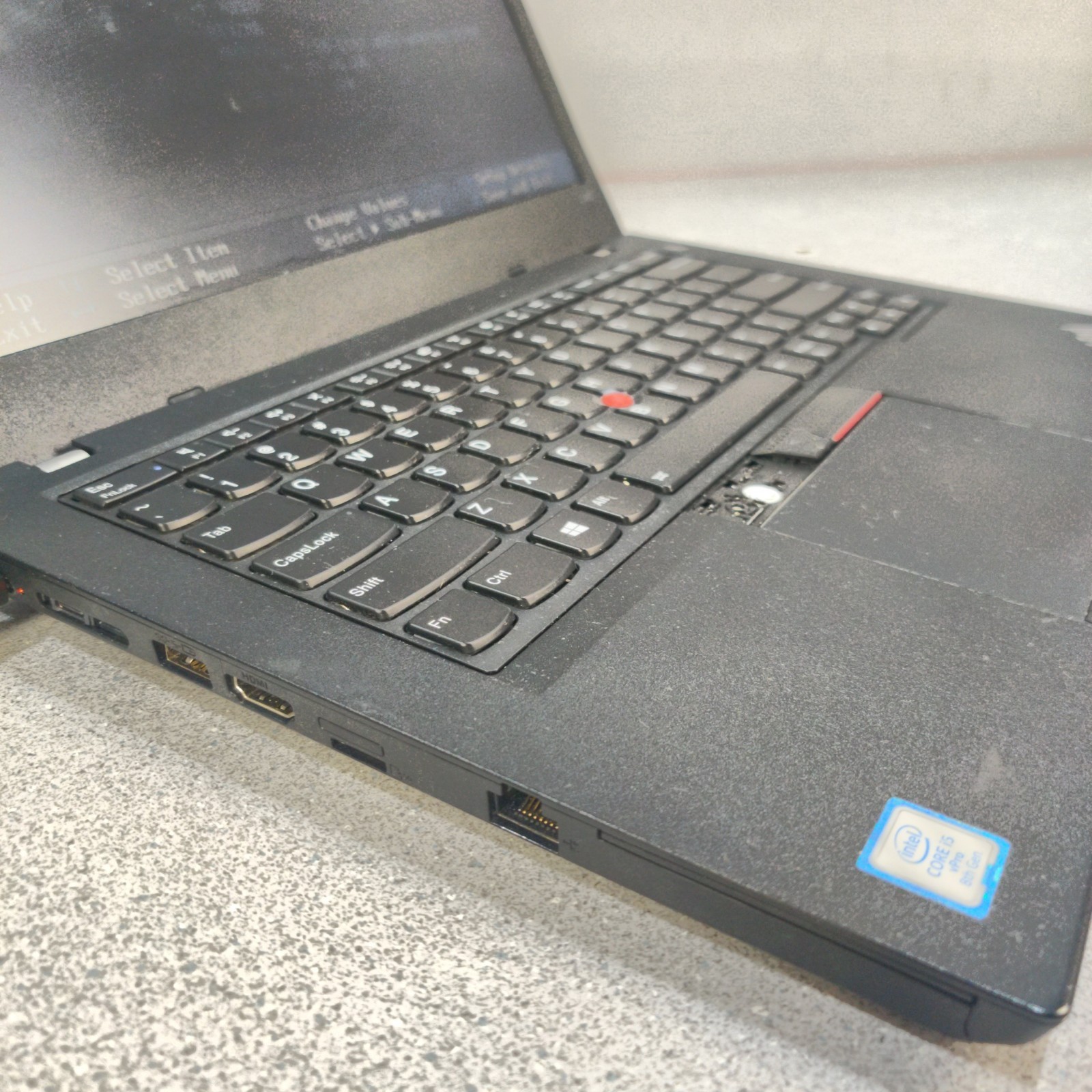 FOR PARTS Lenovo ThinkPad L480 Core i5-8350U 1.7GHz 8GB RAM NO SSD/OS/AC Read***