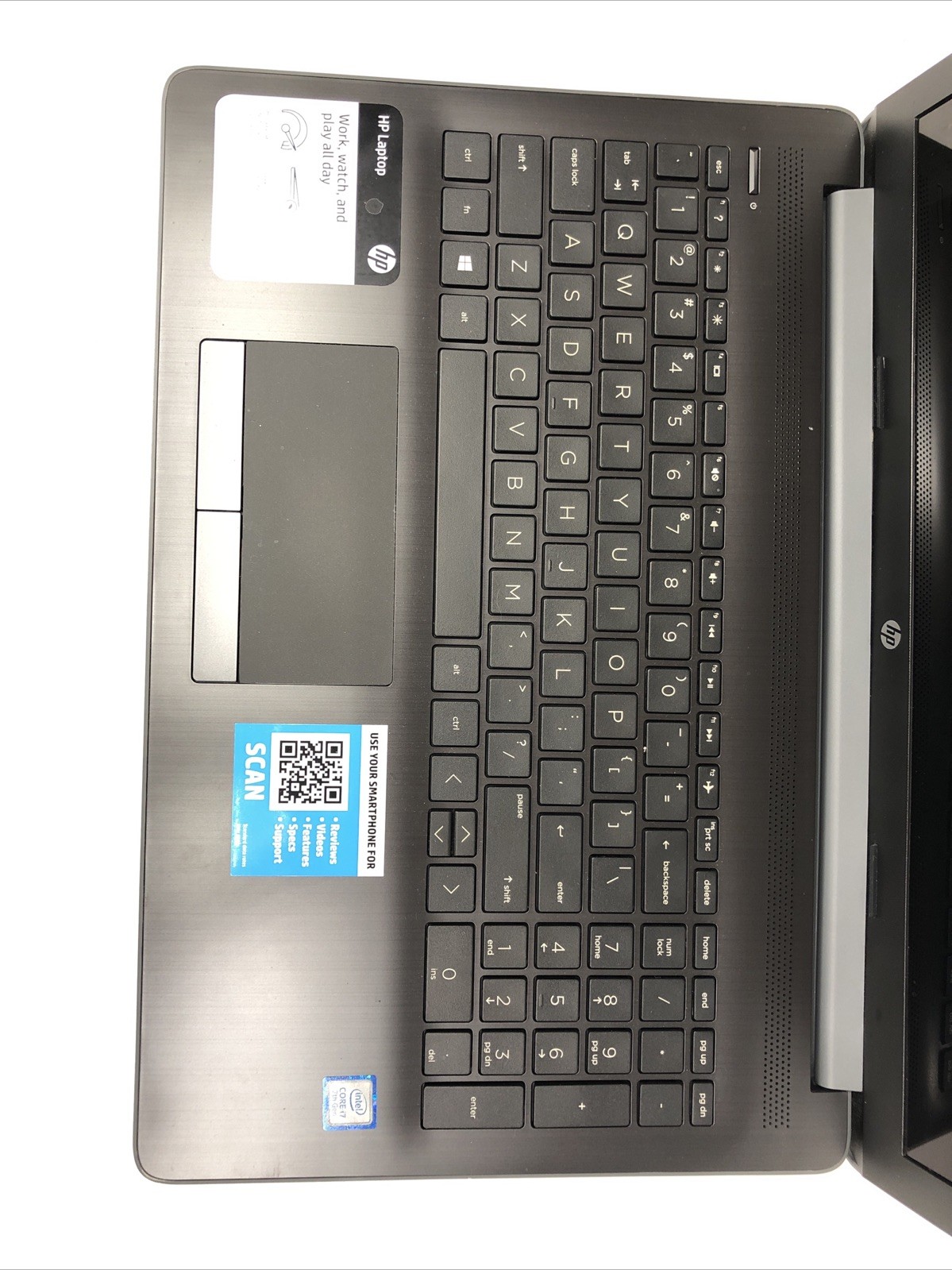 HP Laptop 15-da0xxx, Intel Core i7-7500U @2.70Ghz, 8GB RAM, 256GB SSD, W10