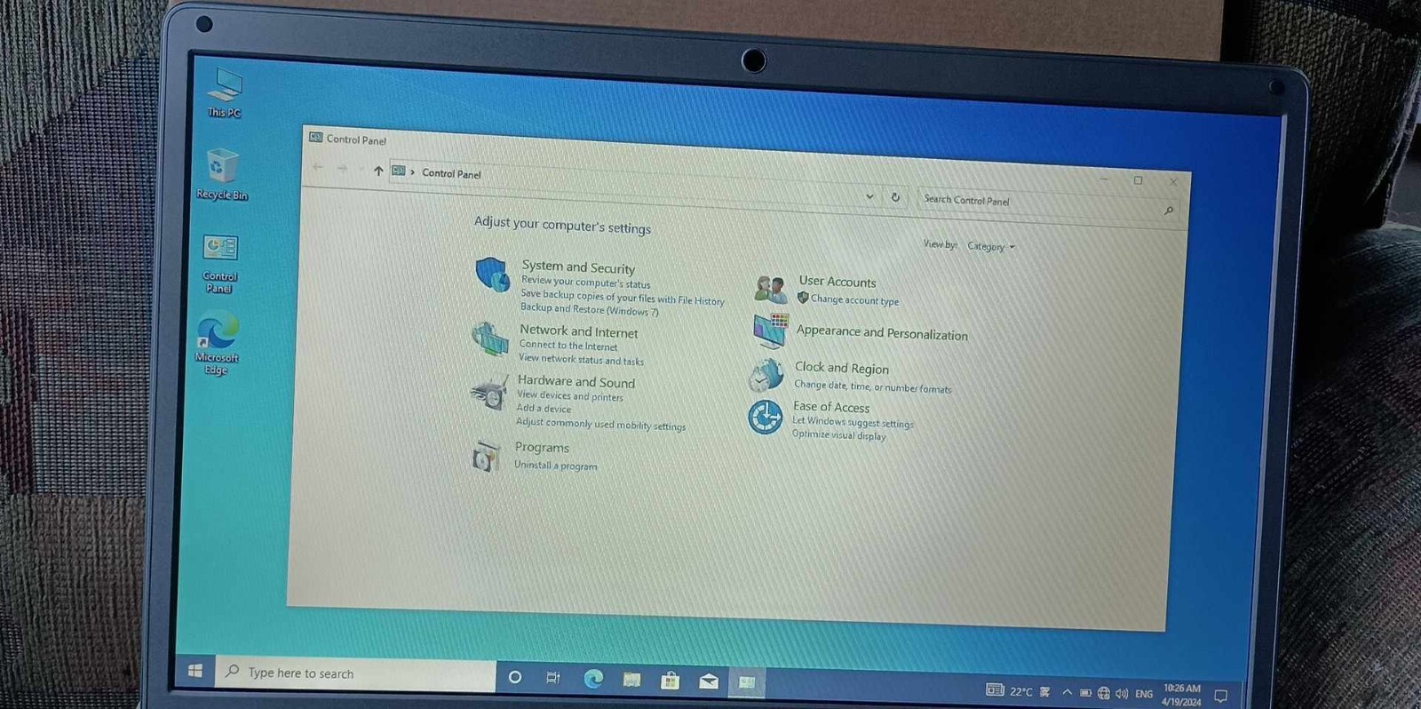 14″ INTEL CELERON N3350 WINDOW 10 PRO RAM 6 GB 64 BIT operation system OS BUILD