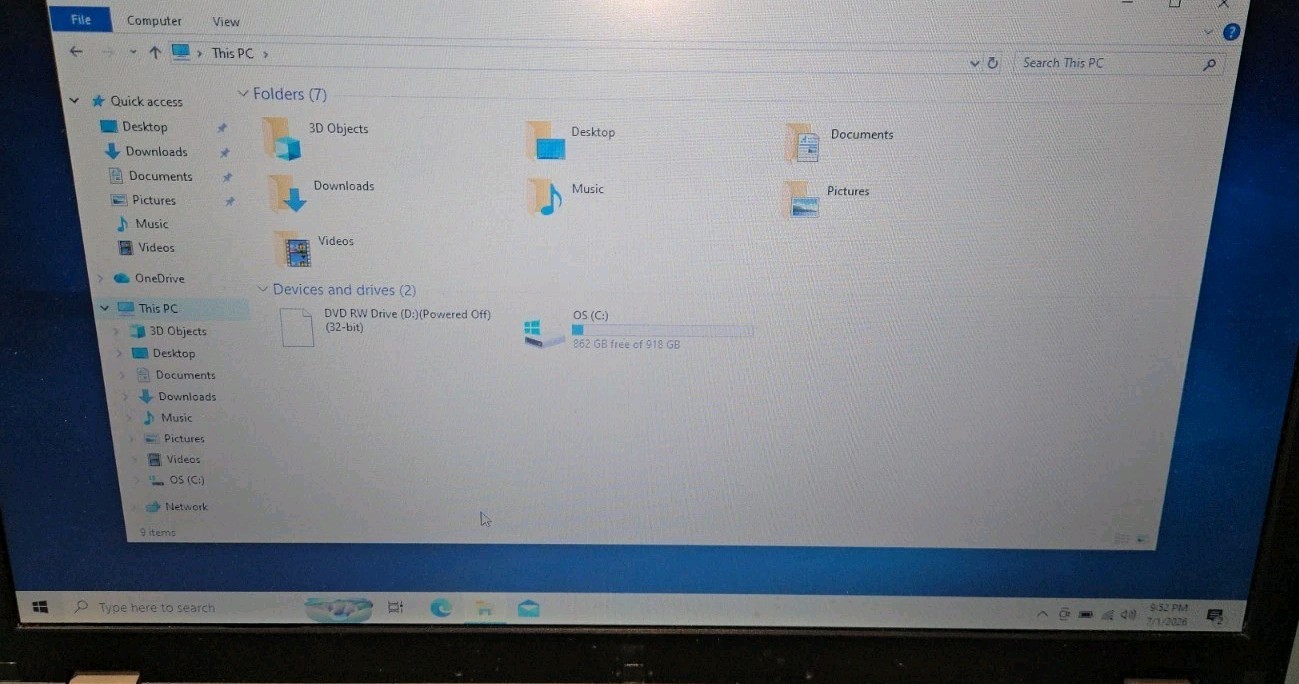 Lenovo ThinkPad T530 INTEL i5-3330M 2.60 GHz 4GB Ram, 1TB HHD Win 10 Pro READ!
