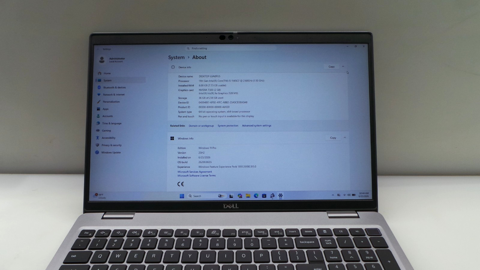 Dell Latitude 3560 | 15.6″ | i5-1145G7 2.60GHz | 8GB RAM 256GB NVMe | WIN 11 PRO