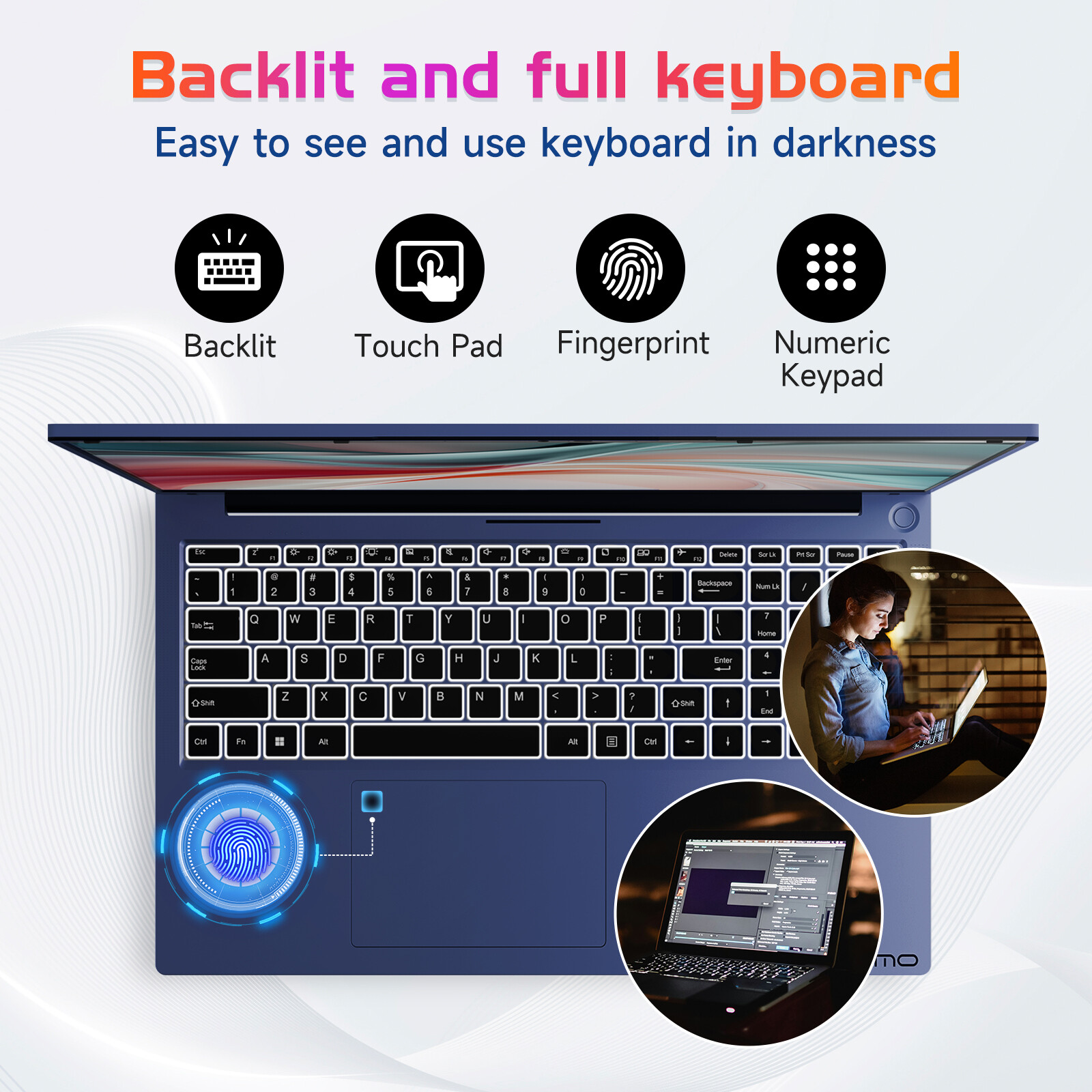 NIMO 17.3″ IPS FHD-Business-Laptop, Intel 6 Core i3-1215U 32GB RAM 1TB SSD Win11