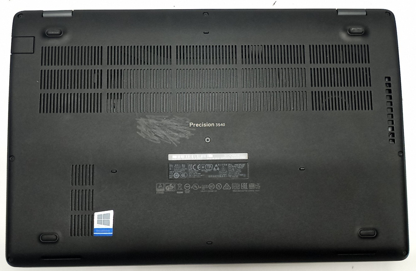 Dell Precision 3540 15.6″HD i5-8365u@1.60GHz 8GB RAM 256GB NVMe Win11Pro MC308!