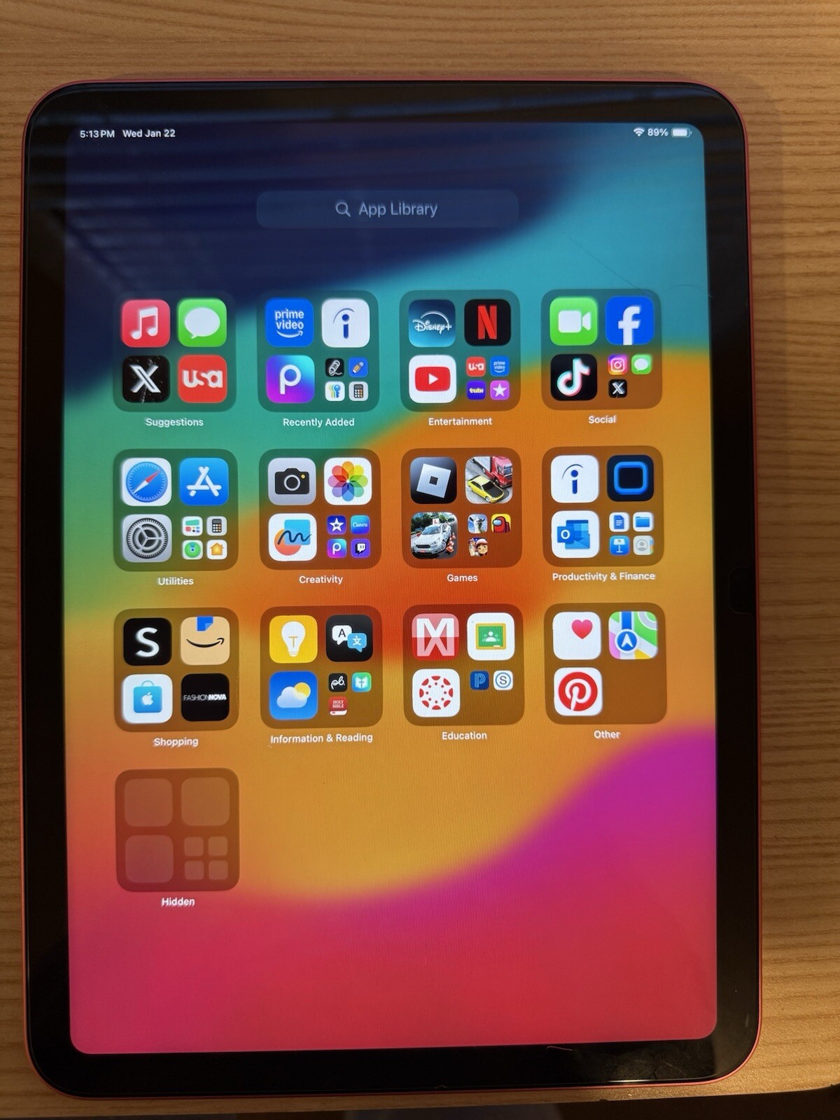 Apple iPad 10.9-inch 2022 Wi-Fi, 64GB, Pink, 10th Generation (With TikTok)